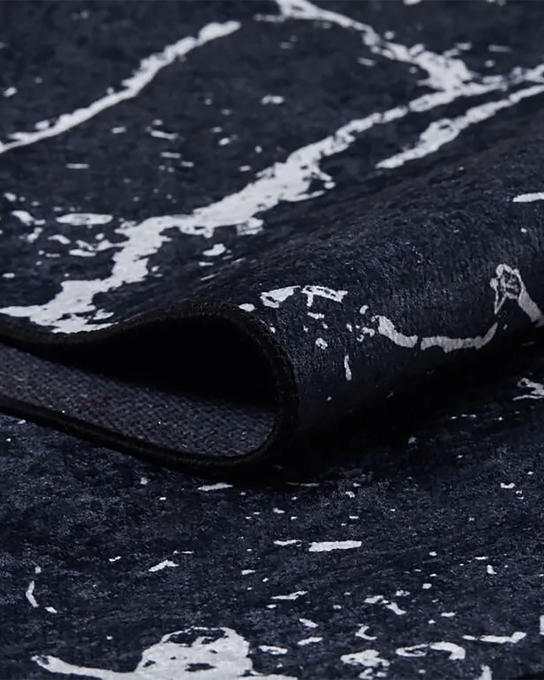 Alexia Marble Style Black luxury Home Modern Art Rug