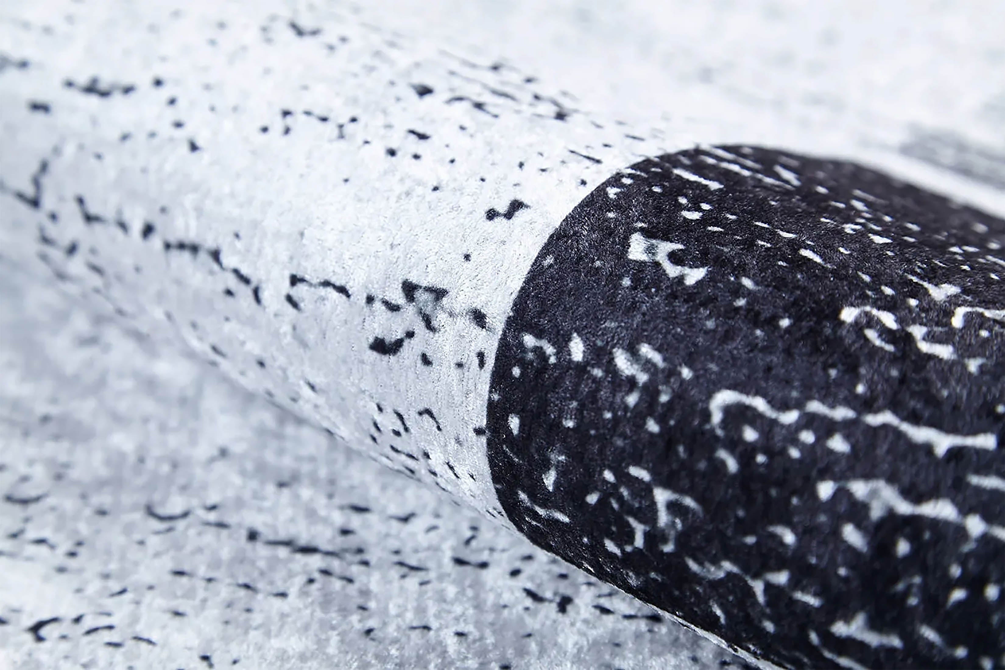 Samira Geometric Design Black Gray Contemporary Boho Decor Rug