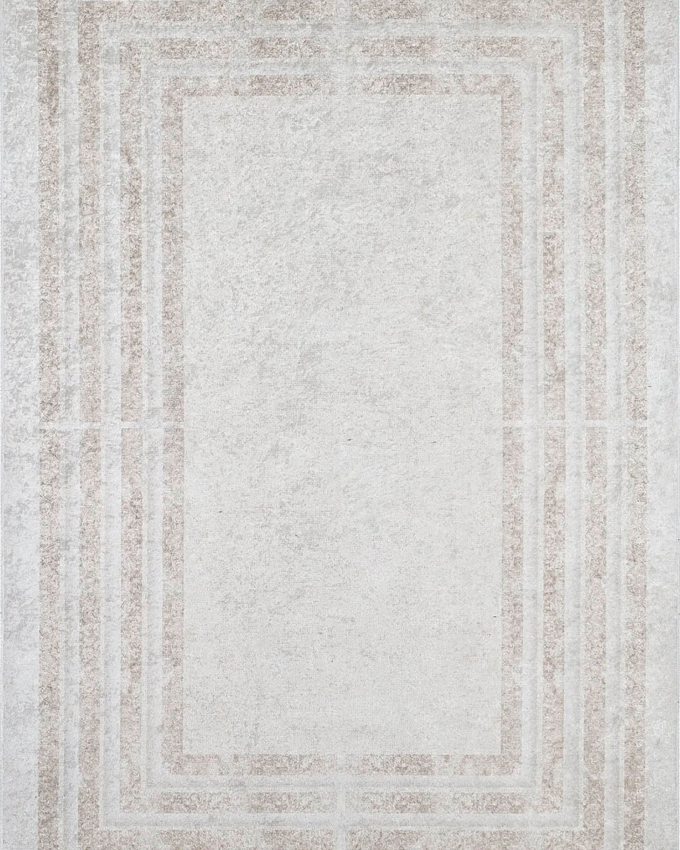 Ramona Geometric Design Beige Cream Luxury Rug
