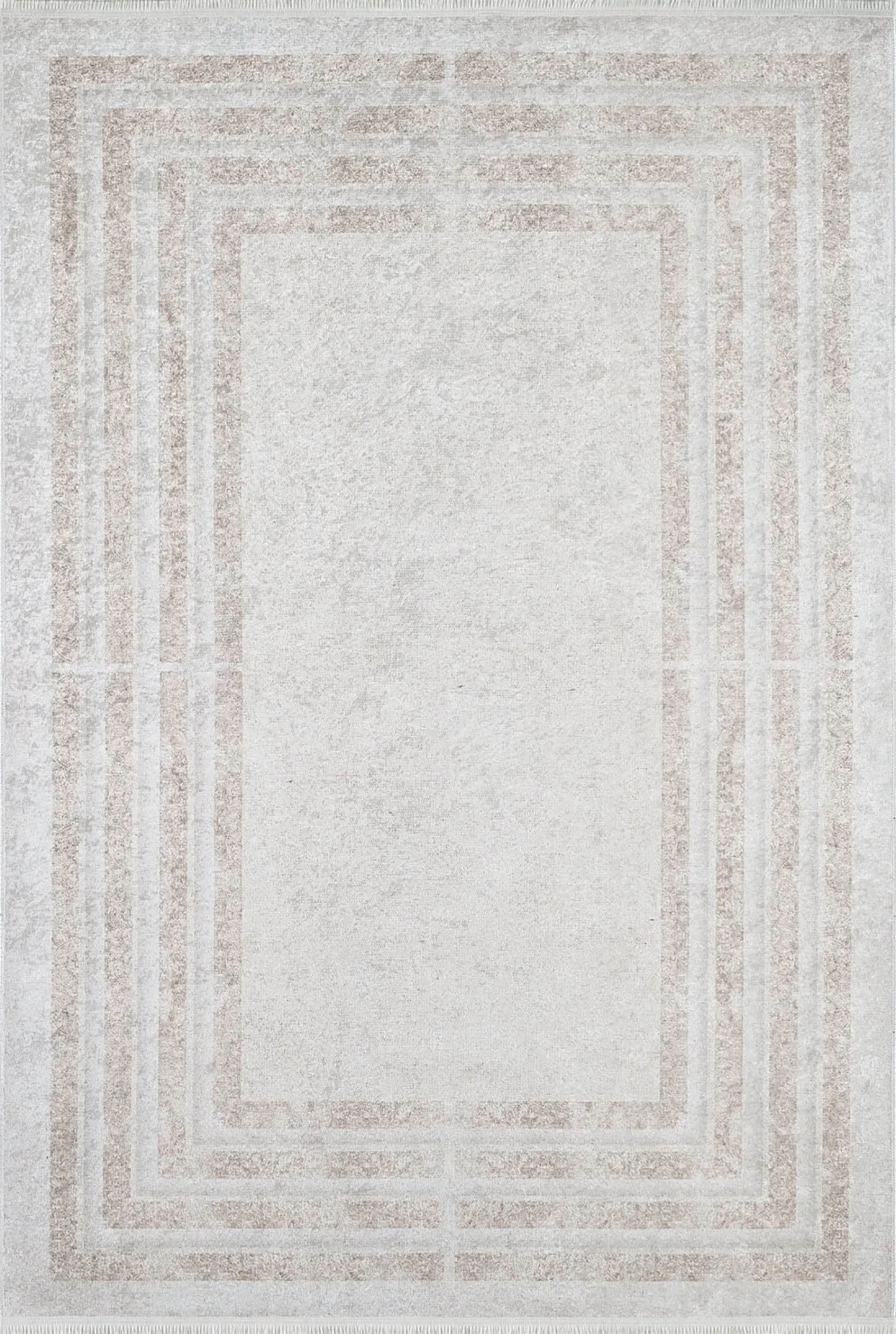 Ramona Geometric Design Beige Cream Luxury Rug