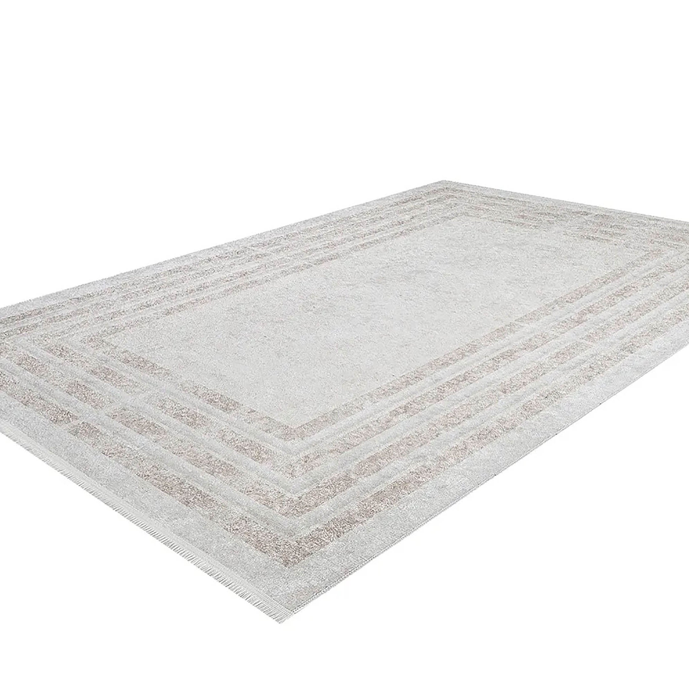 Ramona Geometric Design Beige Cream Luxury Rug