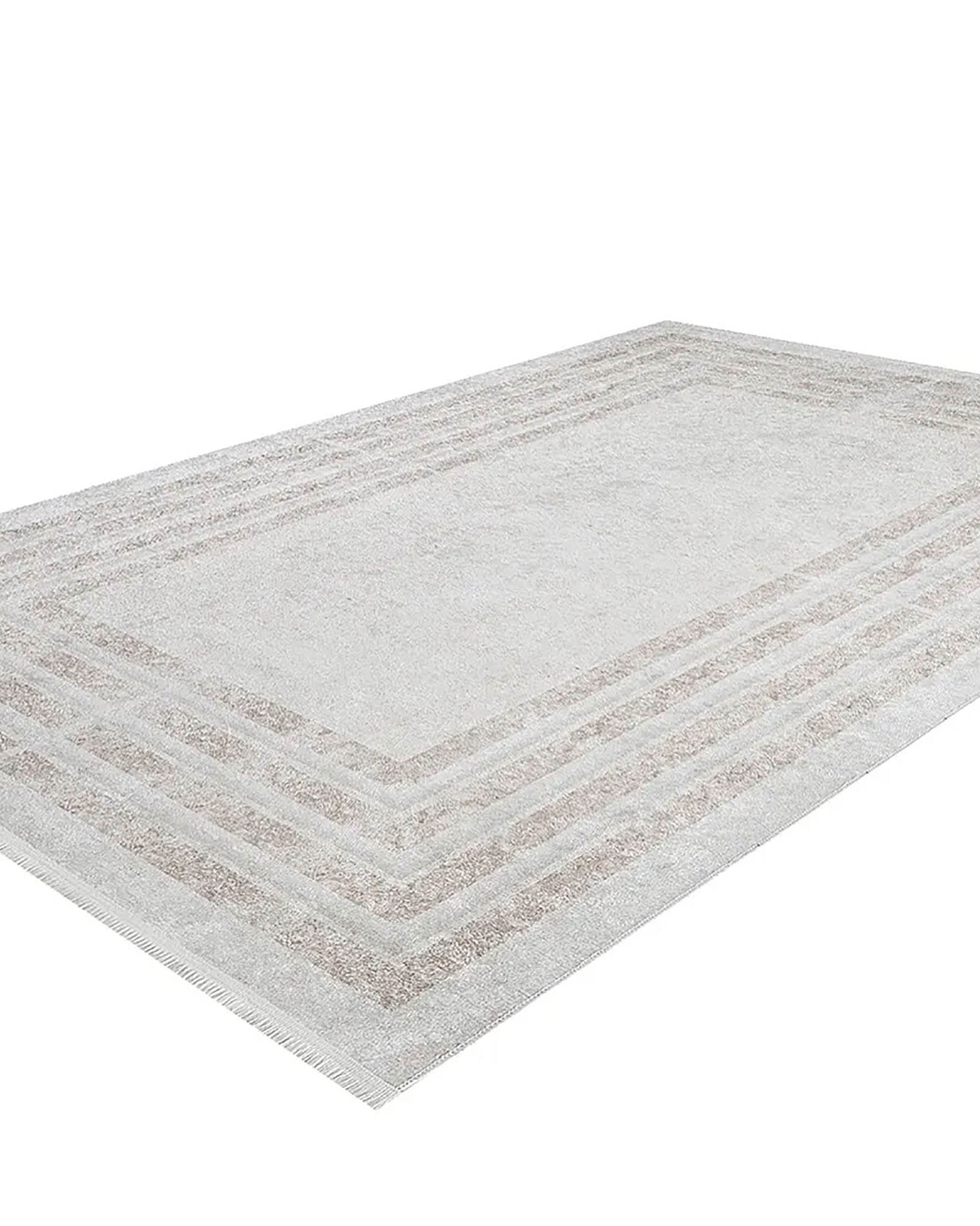 Ramona Geometric Design Beige Cream Luxury Rug