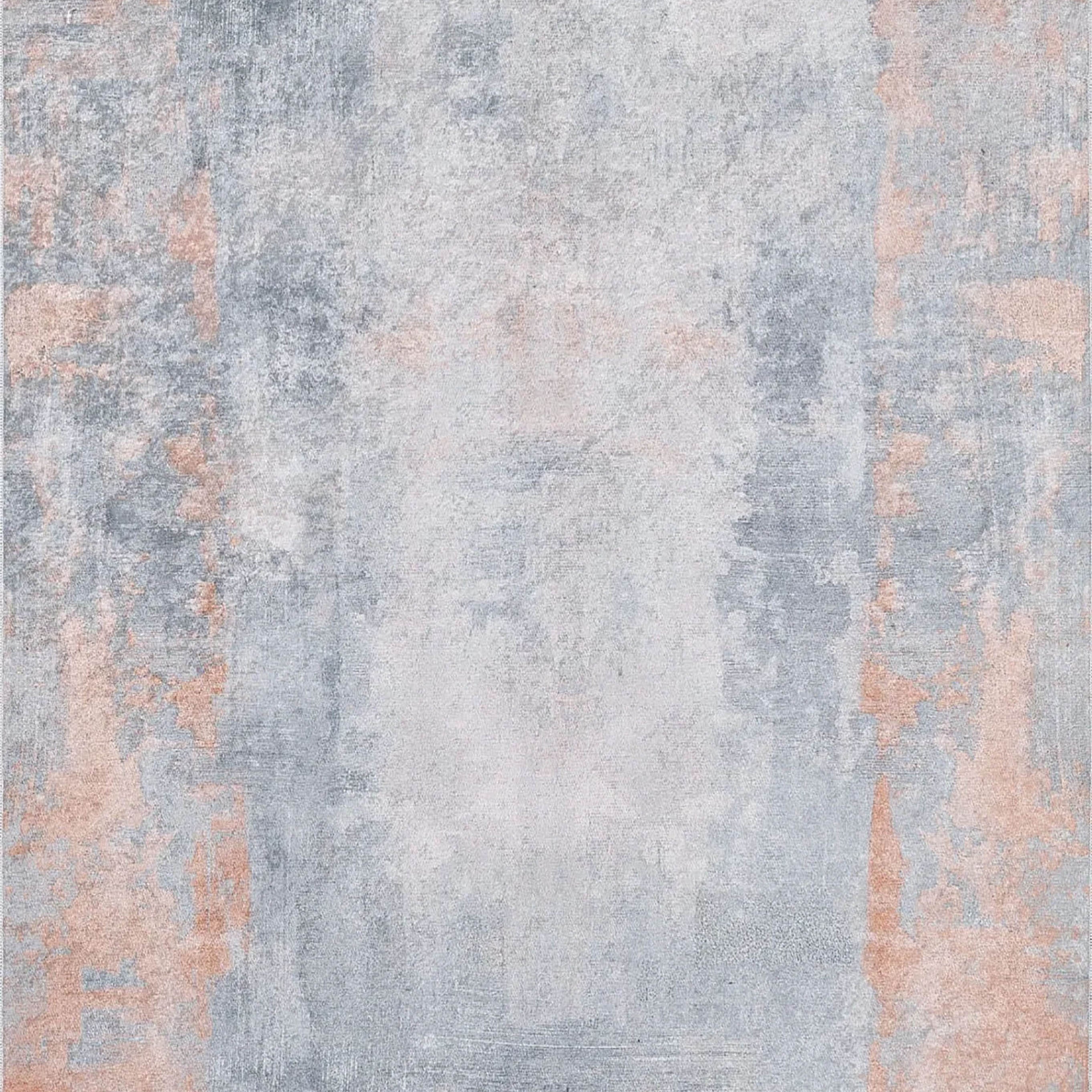 Haven Abstract Orange Grey Modern Rug