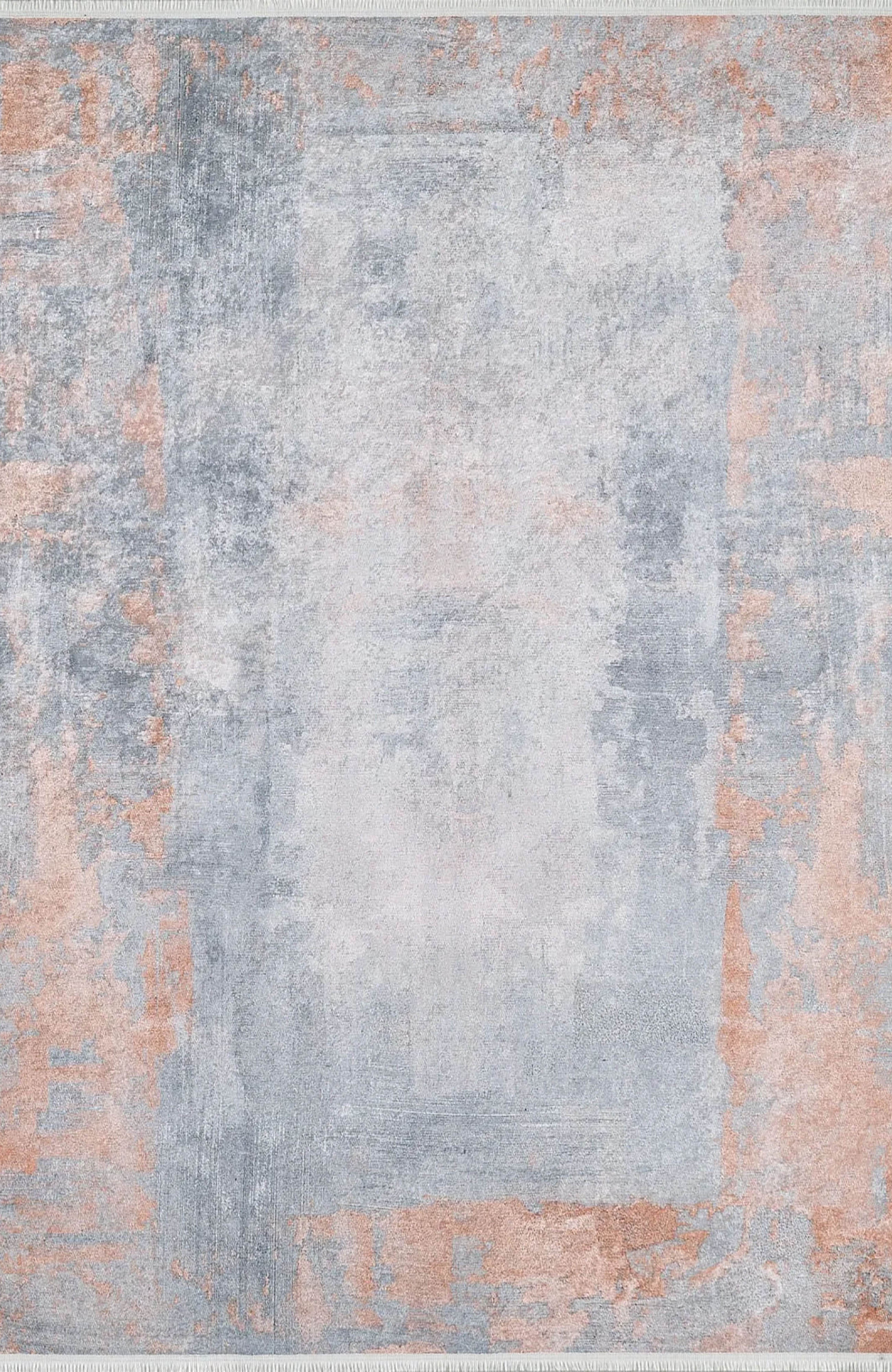 Haven Abstract Orange Grey Modern Rug