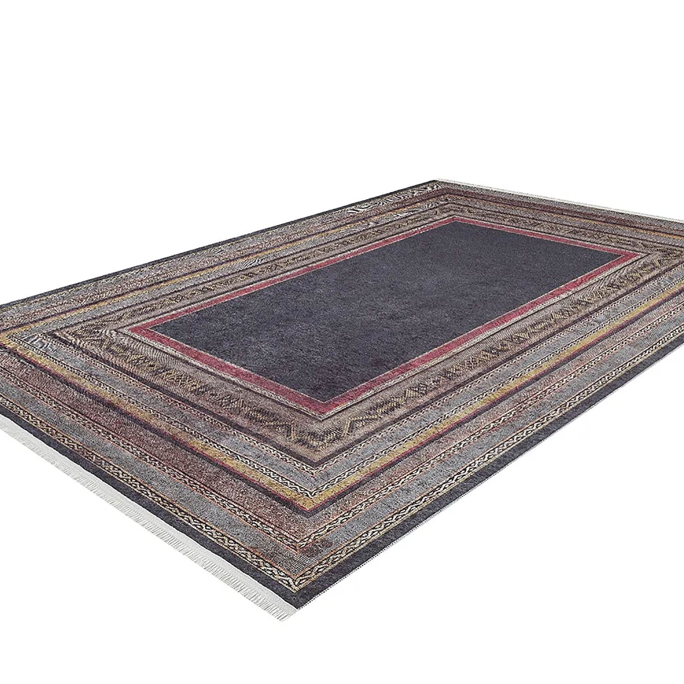 Teresa Geometric Multi Color Bohemian Home Decor Bordered Rug