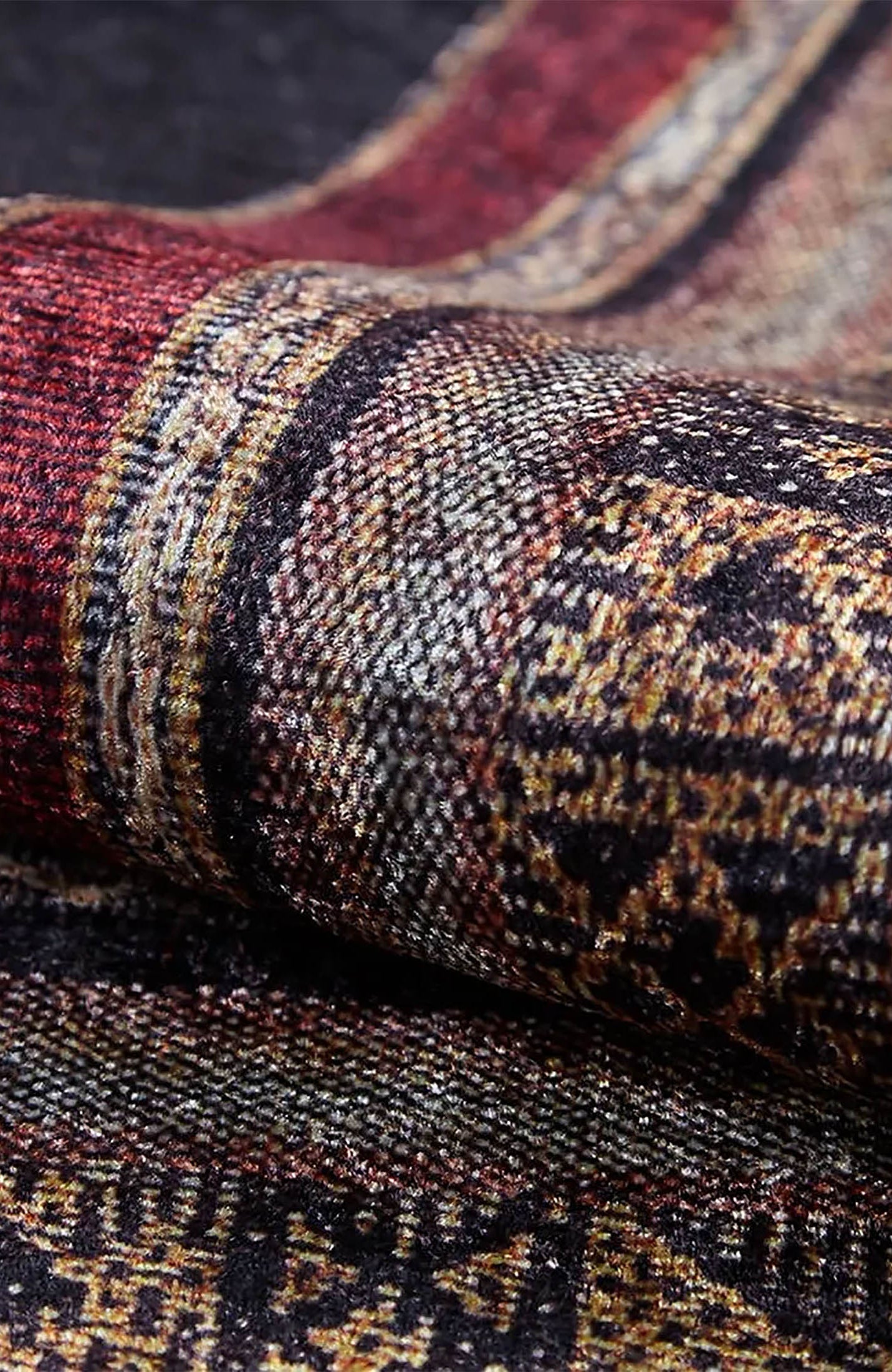 Teresa Geometric Multi Color Bohemian Home Decor Bordered Rug