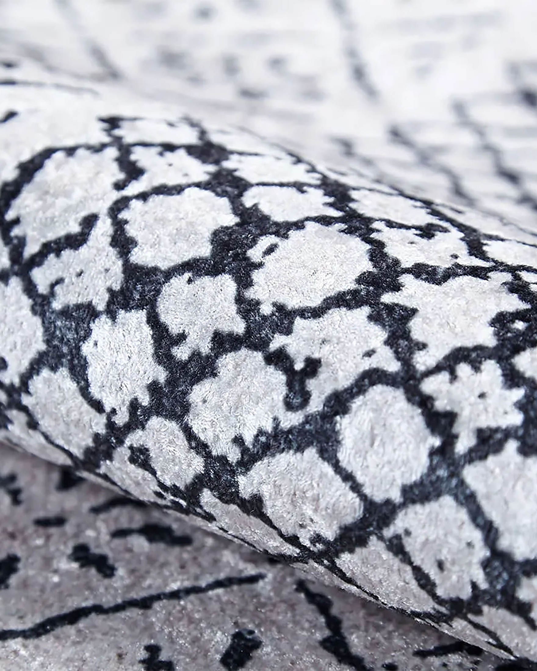 Robin Turkish Oushak Gray Geometric Rug