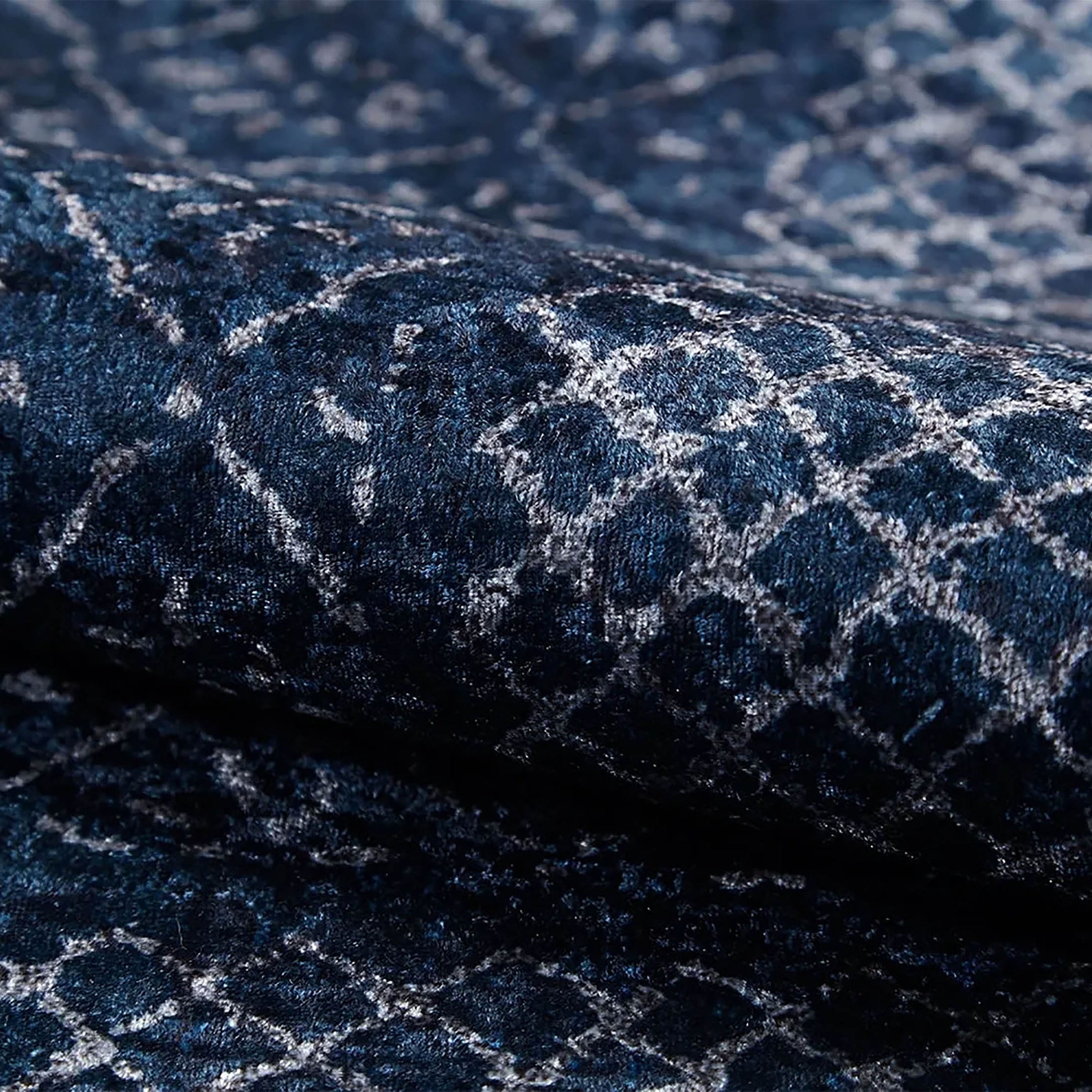 Sky Turkish Oushak Navy Blue Rug