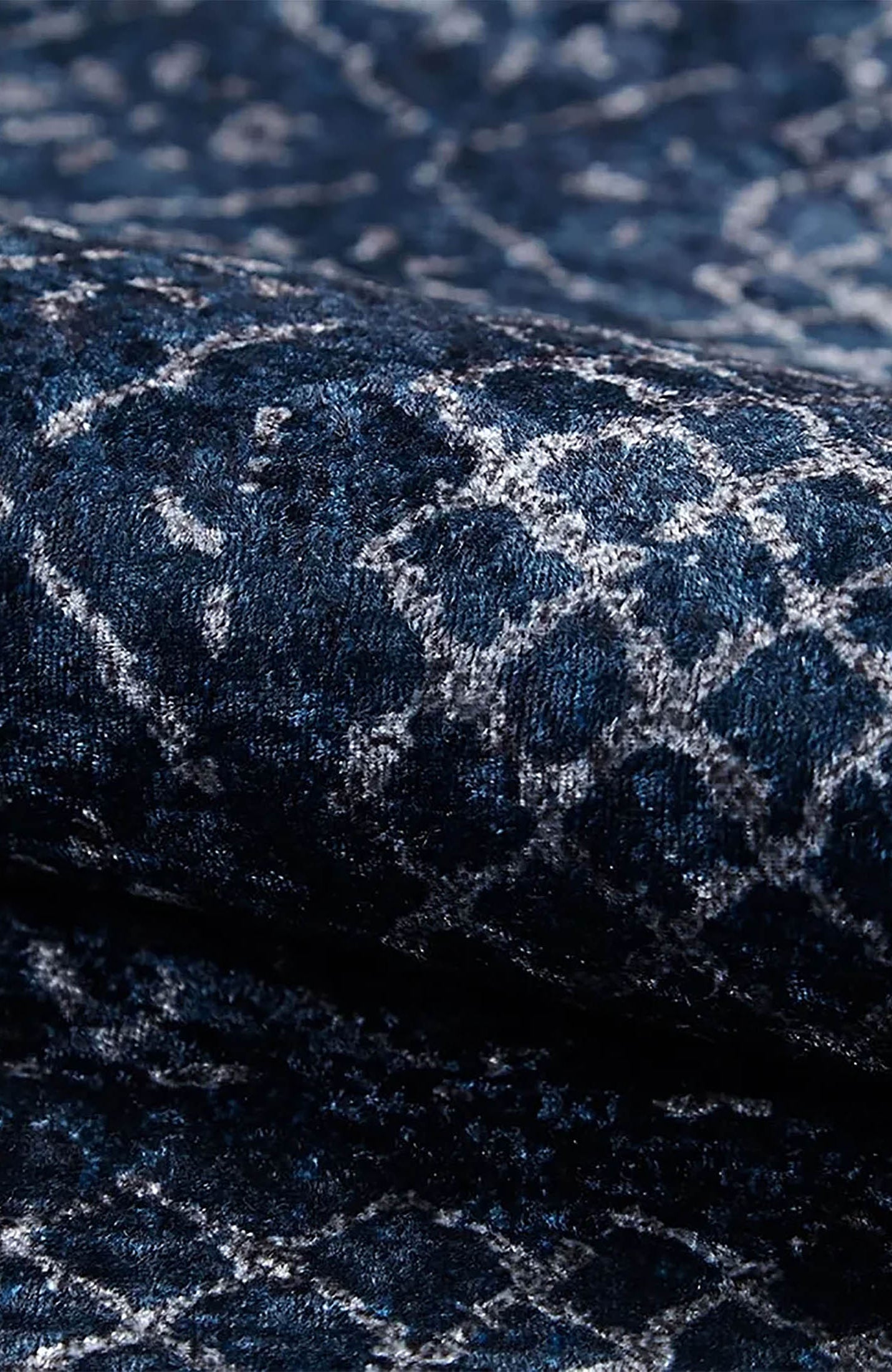 Sky Turkish Oushak Navy Blue Rug