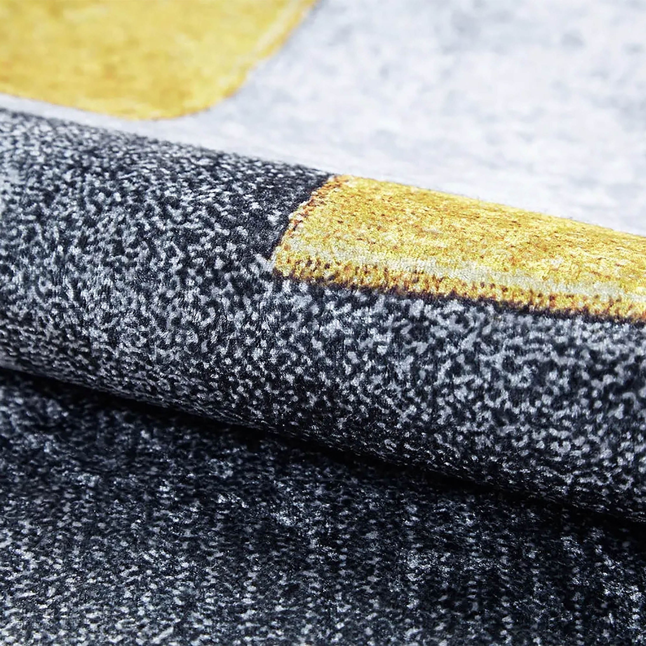 Emmie Turkish Gray Yellow Contemporary Geometric Rug