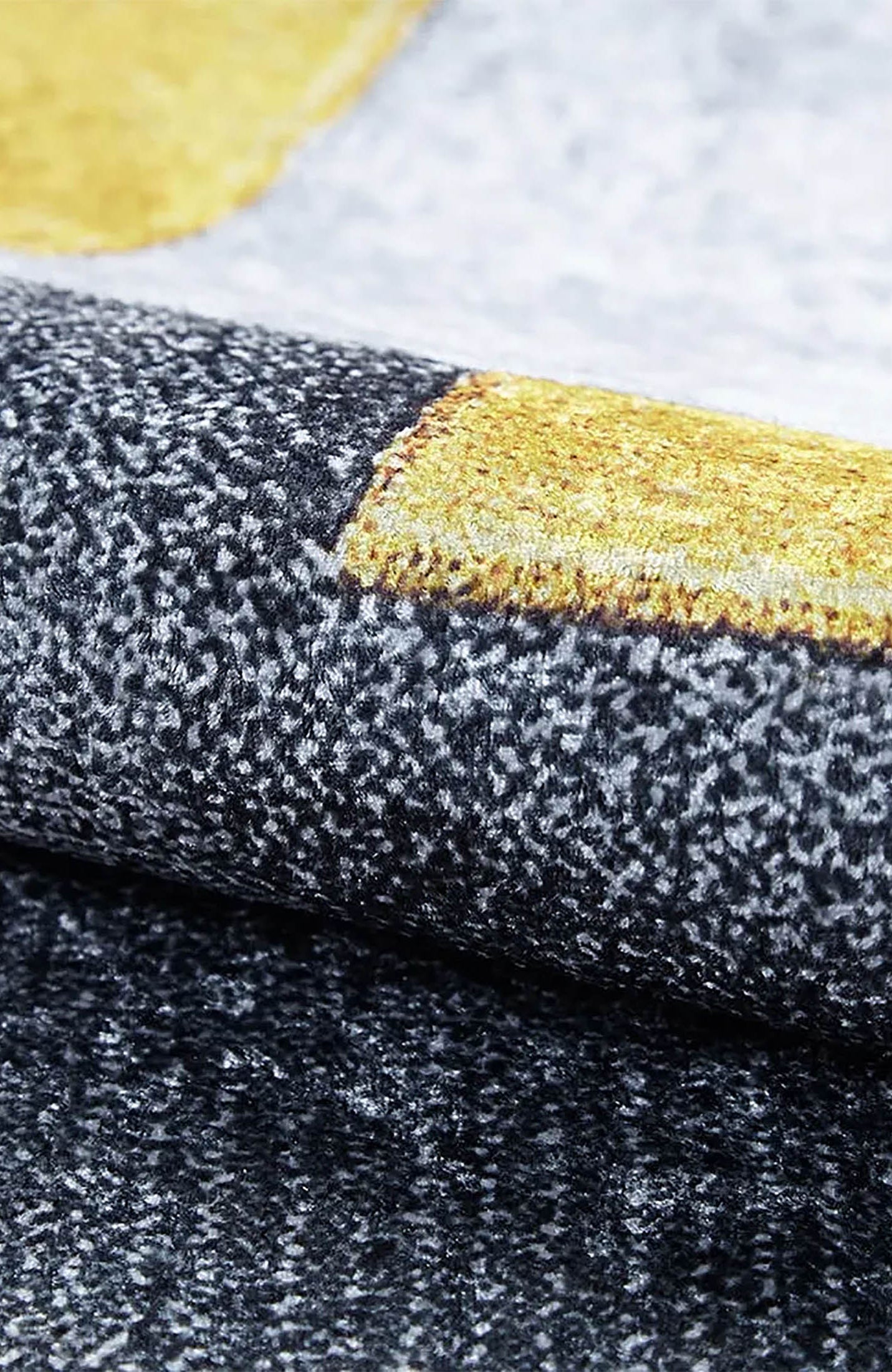 Emmie Turkish Gray Yellow Contemporary Geometric Rug