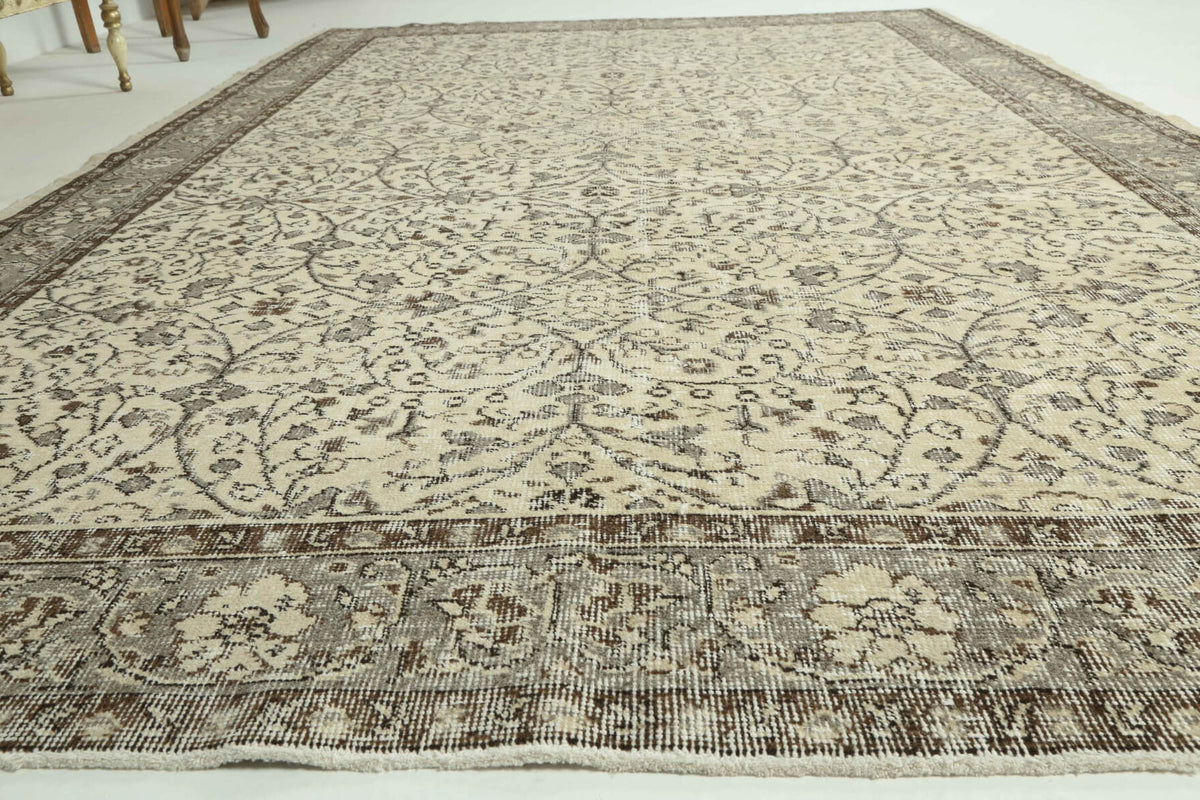190x295 cm vintage Anatolian area rug – Berrakruh, low pile, wool