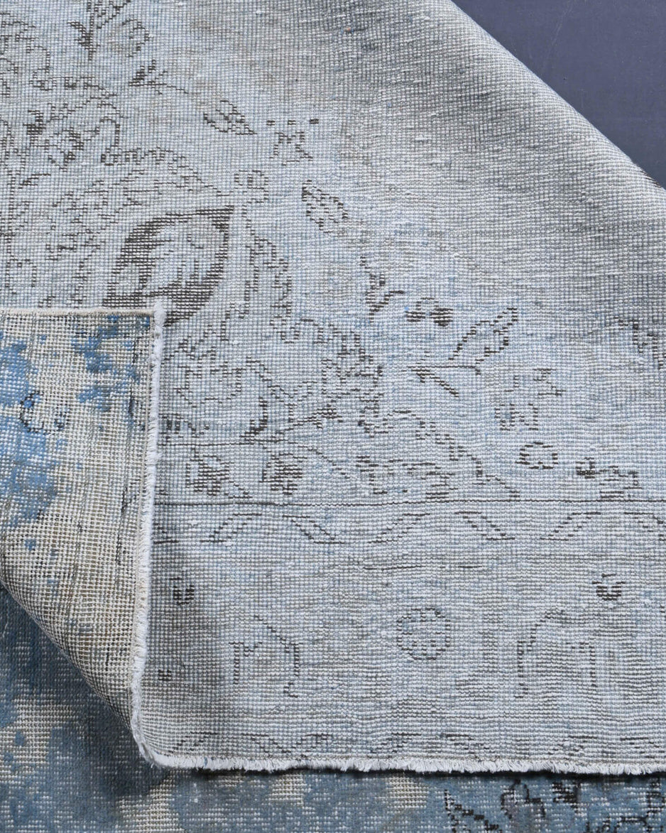 192x290 cm distressed vintage Anatolian area rug – Berilsema, low pile, wool