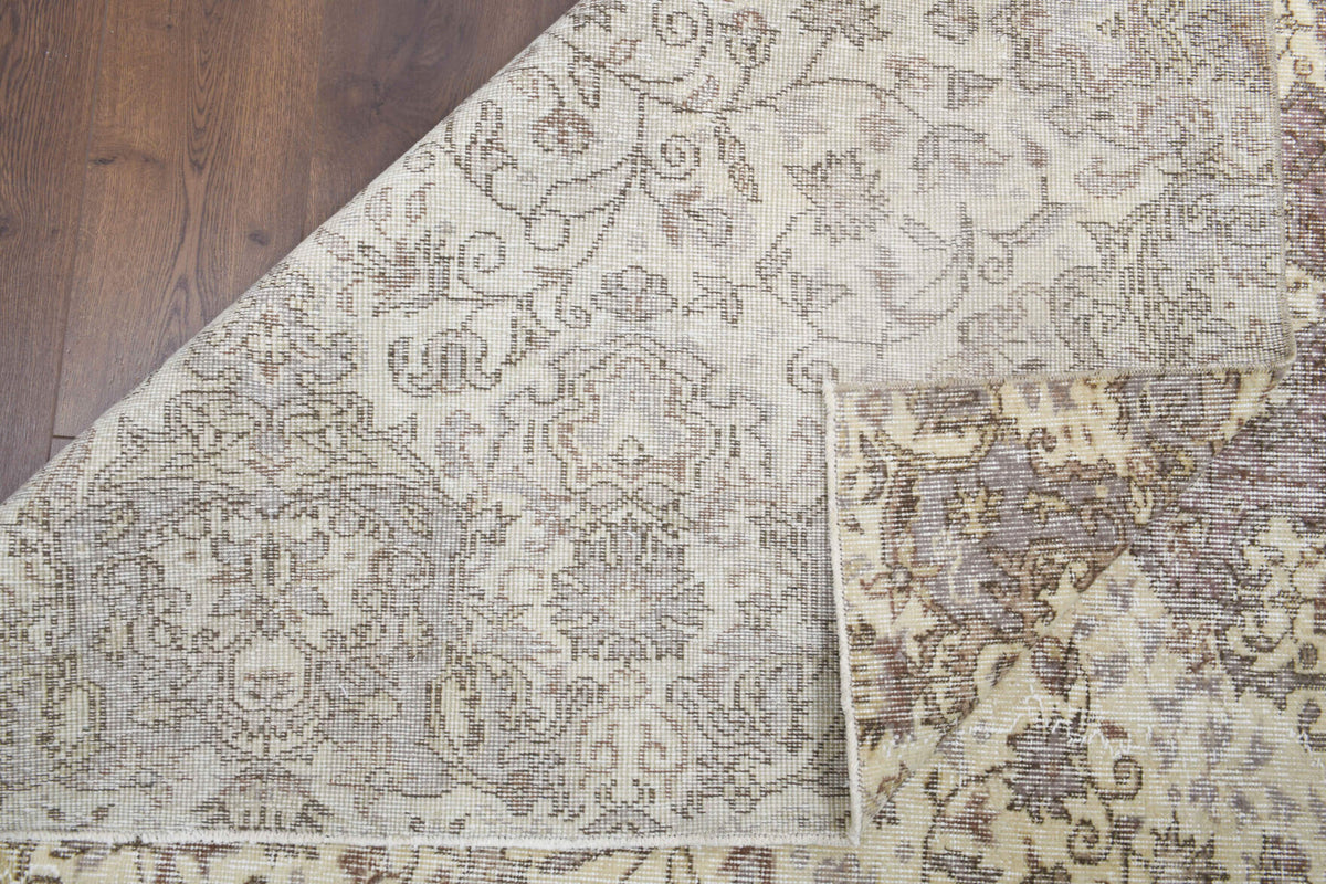 Vintage Hereke Floral Beige Rug