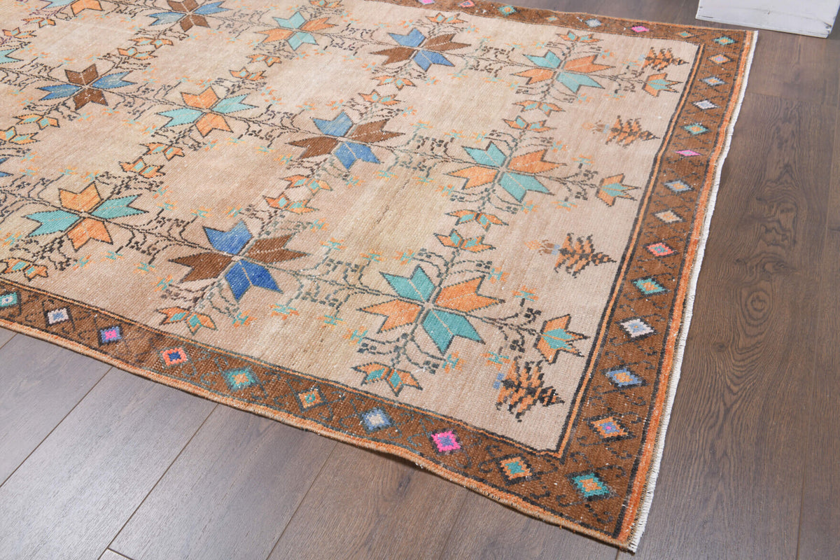156x232 cm vintage Anatolian area rug – Sanaz, low pile, wool
