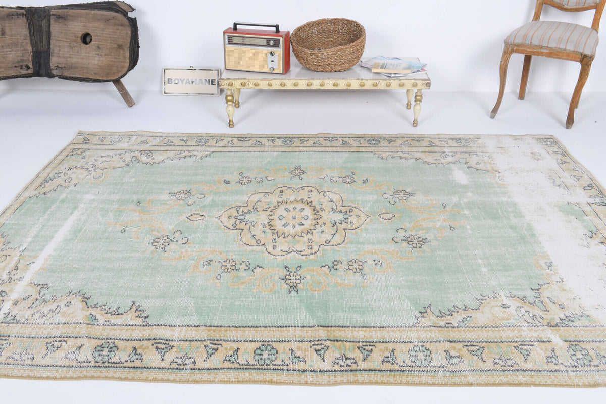 Authentic Antique Oushak Area Rug