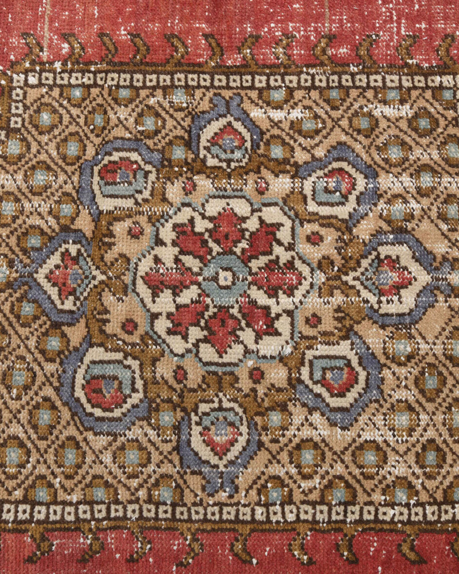 One-of-a-kind 1970s Anatolian vintage area rug in wool, 5'2" x 7'11"