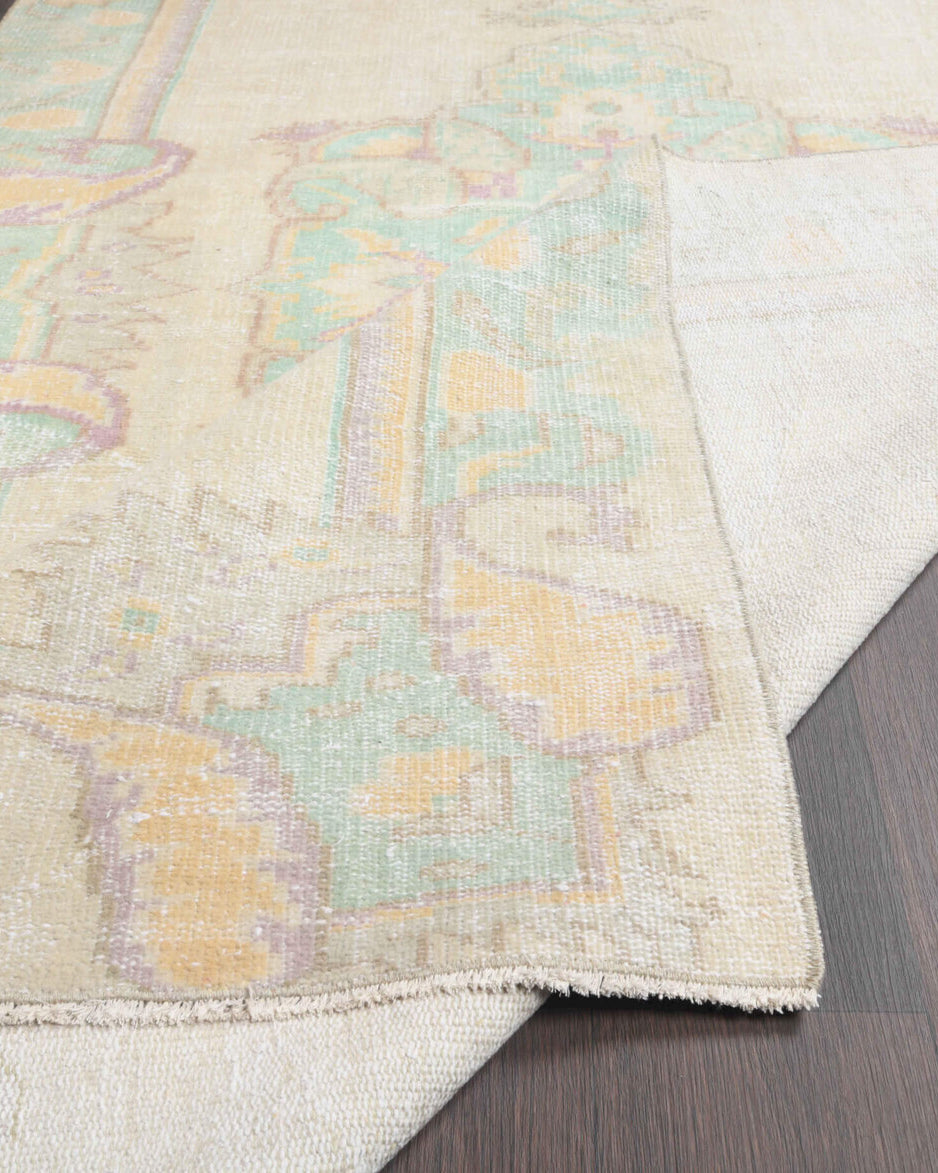 147x257 cm vintage Anatolian area rug – Nadide, low pile, wool