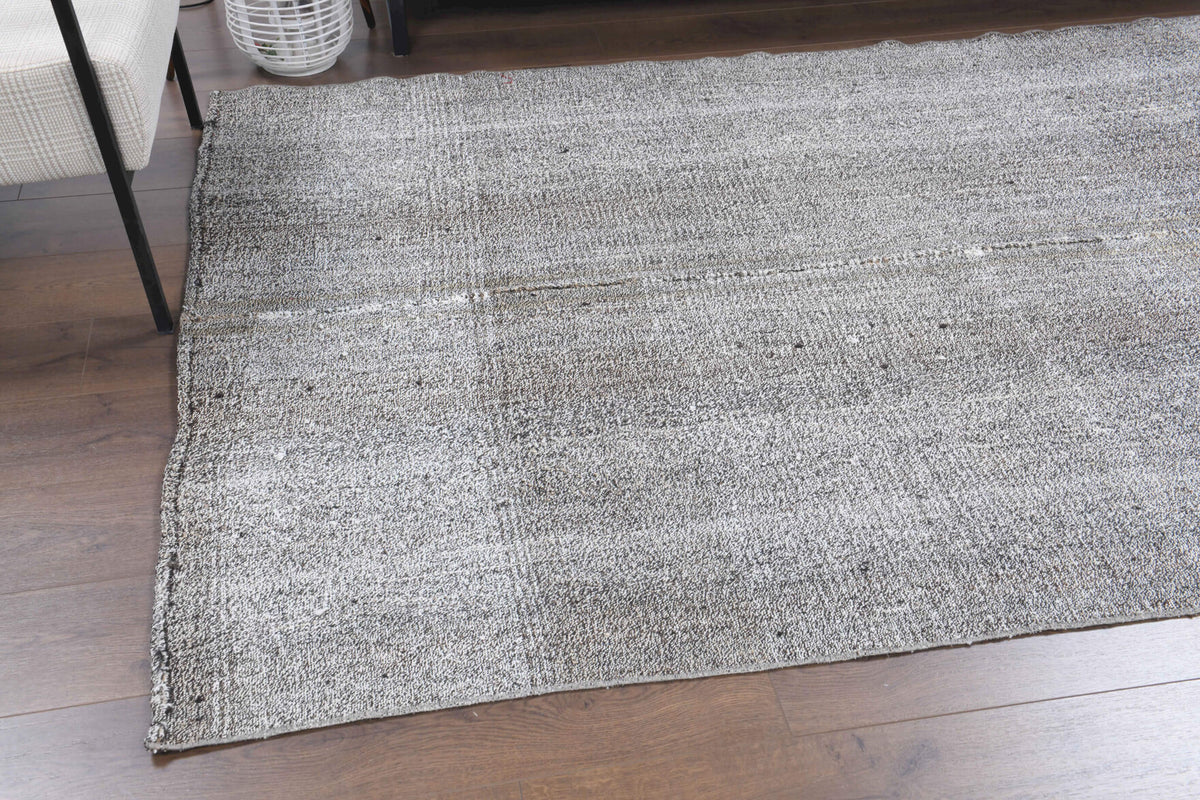 Vintage Solid Gray Area Rug