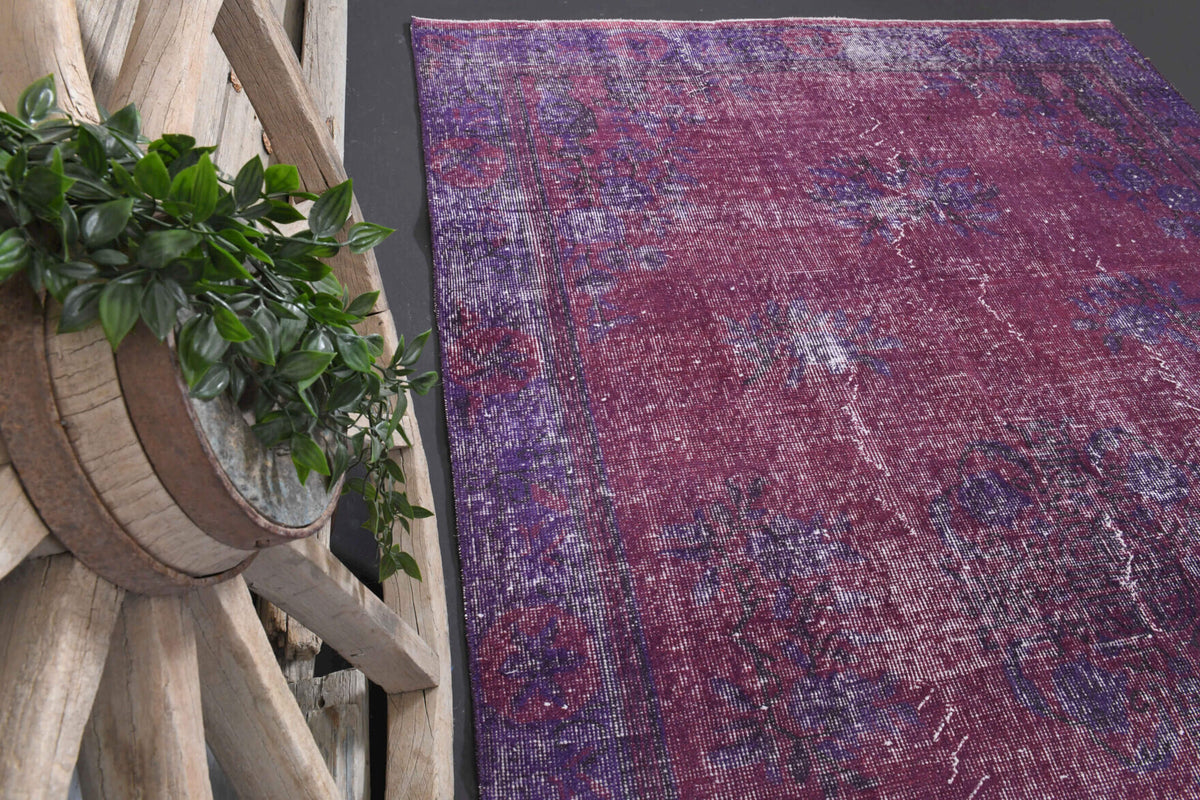 Vintage Anatolian Purple Area Rug