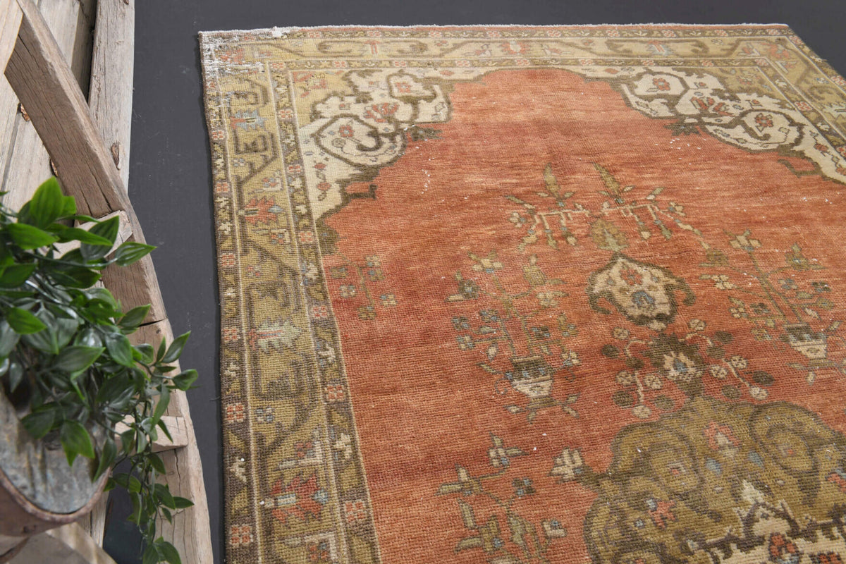 Vintage Anatolian Oriental Area Rug