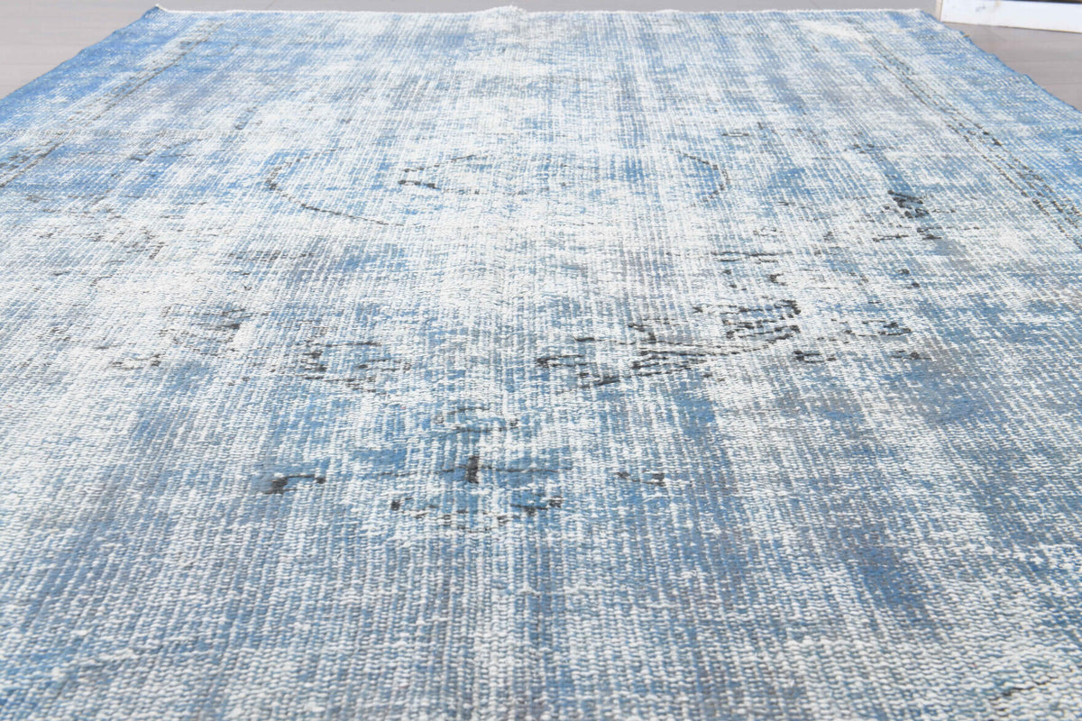 Vintage Oushak Blue Area Rug