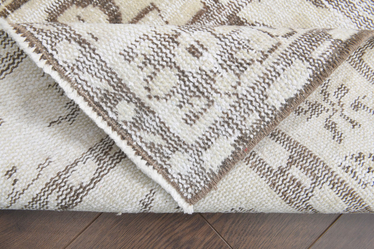 Cream Vintage Anatolian Area Rug