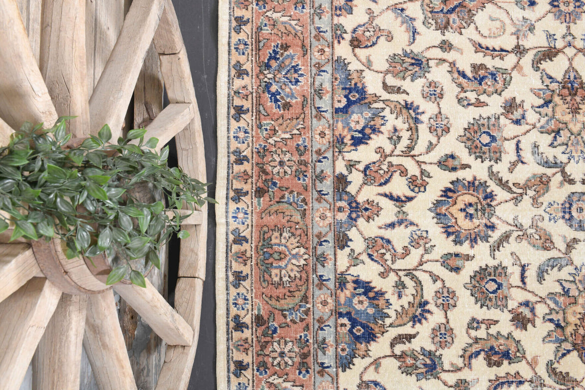 Turkish Vintage Area Hereke Rug