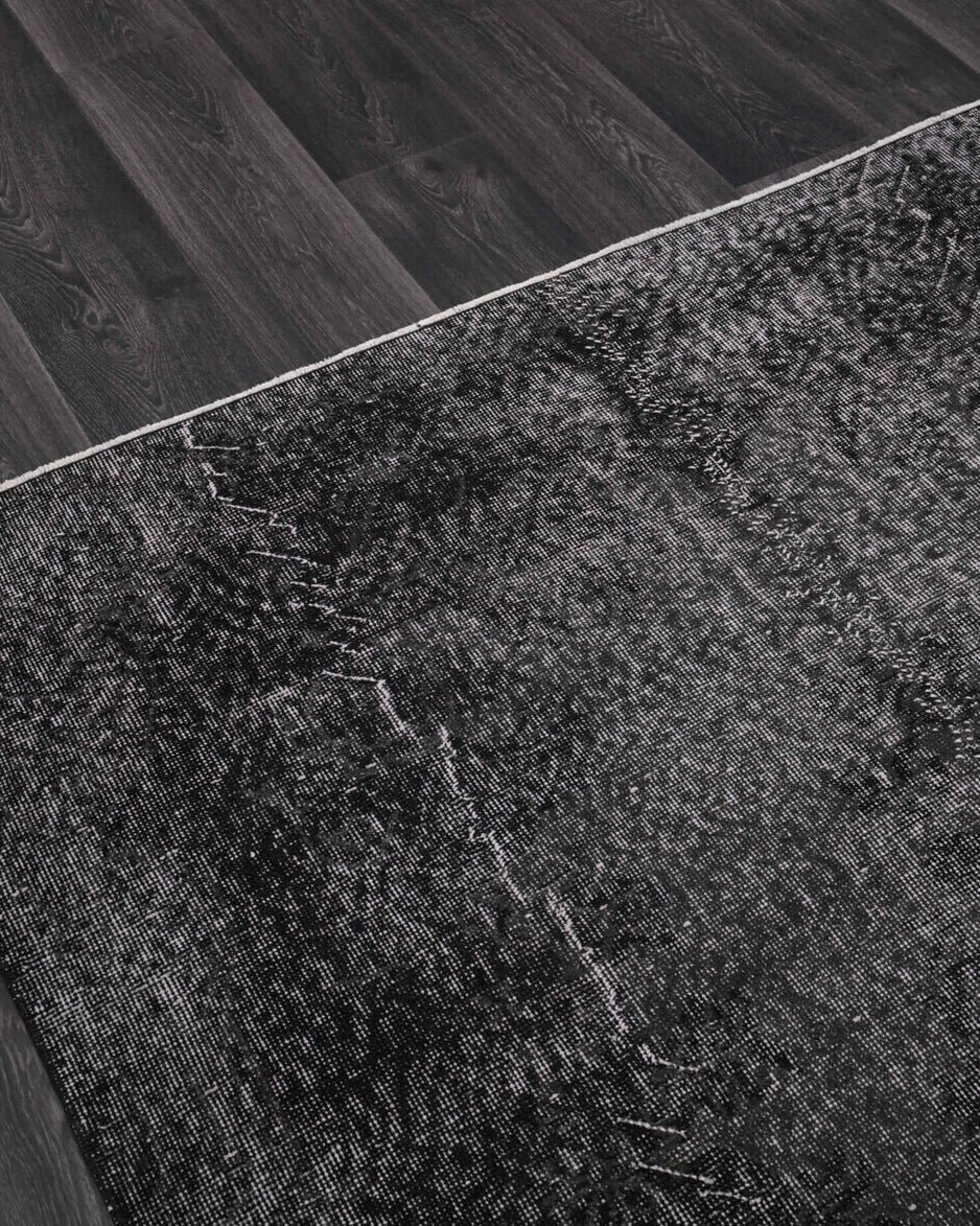Authentic Anatolian overdyed vintage area rug (1970s) with oriental design – one-of-a-kind at Fame Rugs