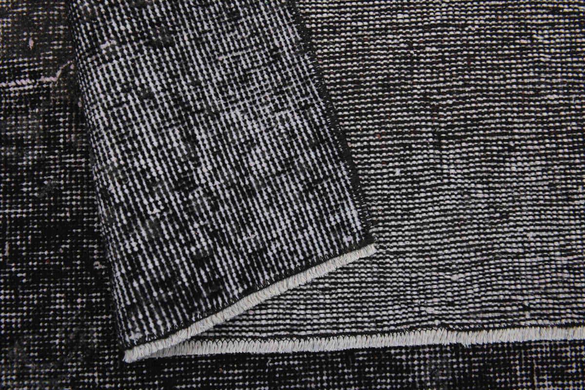Vintage Anatolian Black Area Rug