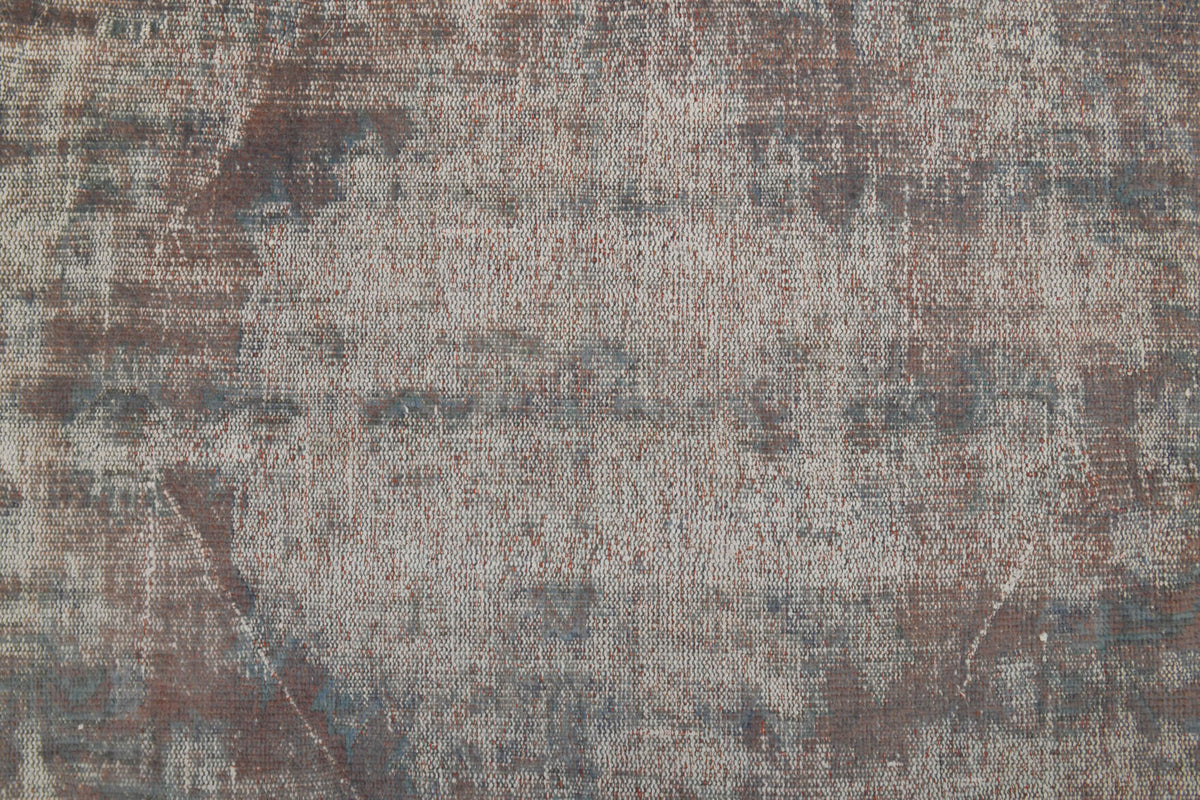 Distressed Oushak Vintage Area Rug