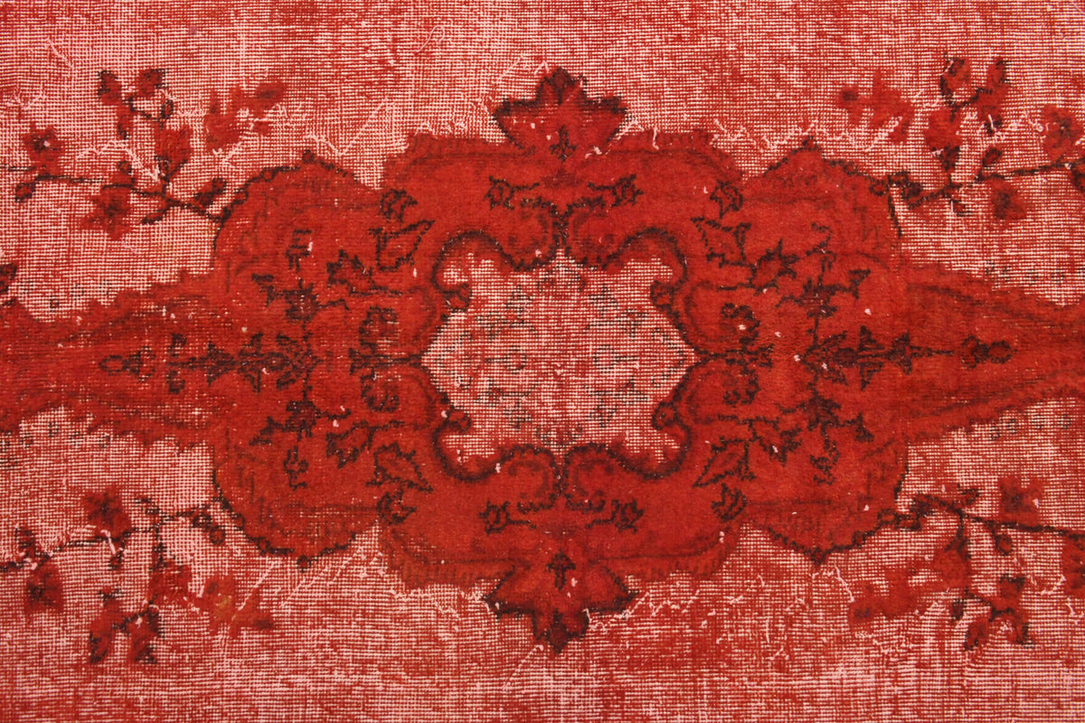 Overdyed Red - Relief Vintage Anatolian Area Rug