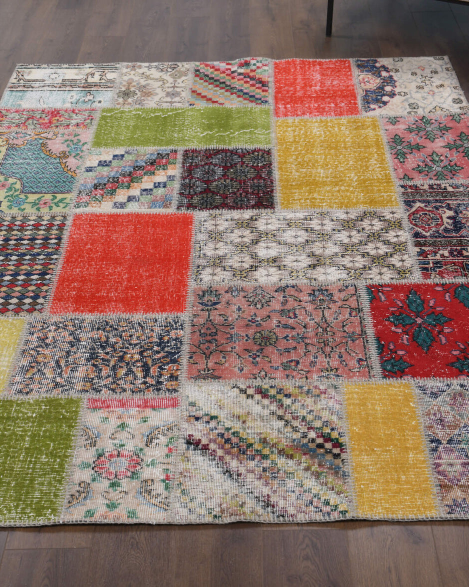 Vintage Patchwork Area Rug