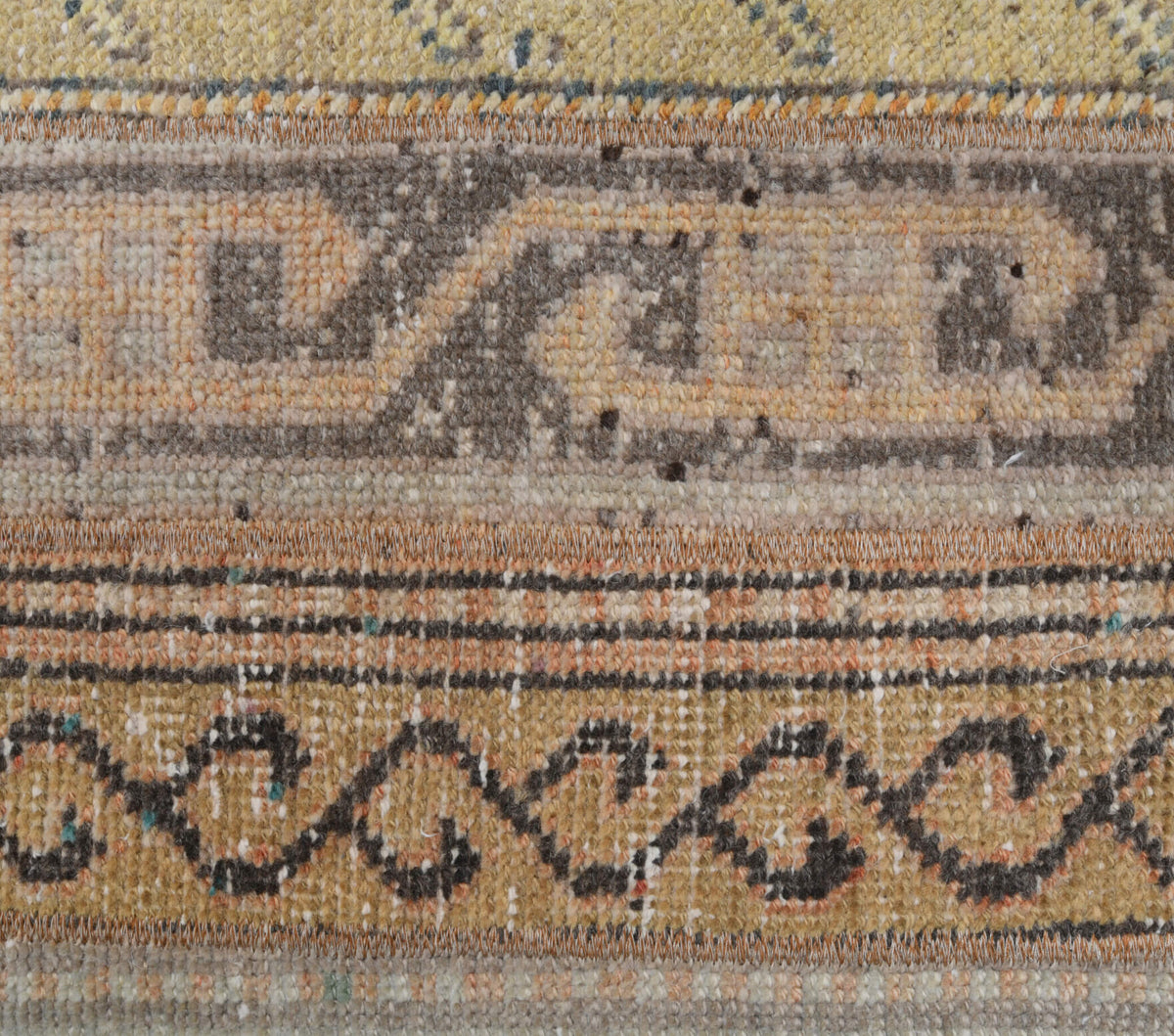 55x200 cm vintage patchwork Anatolian runner rug – Husnil, low pile, wool