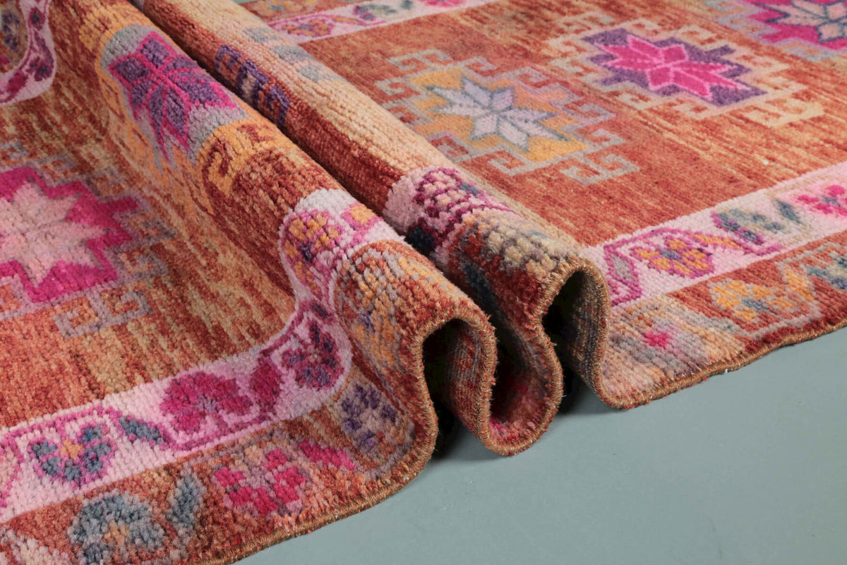 Danuhepa – vintage ikat runner for living room or hallway, 2'10" x 12'9" (86x388 cm)