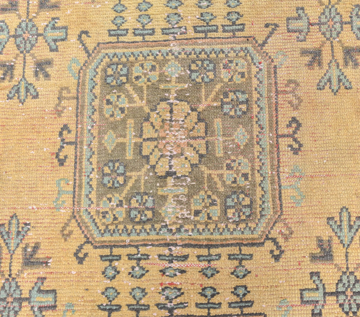 Vintage Runner Orange Oushak Rug