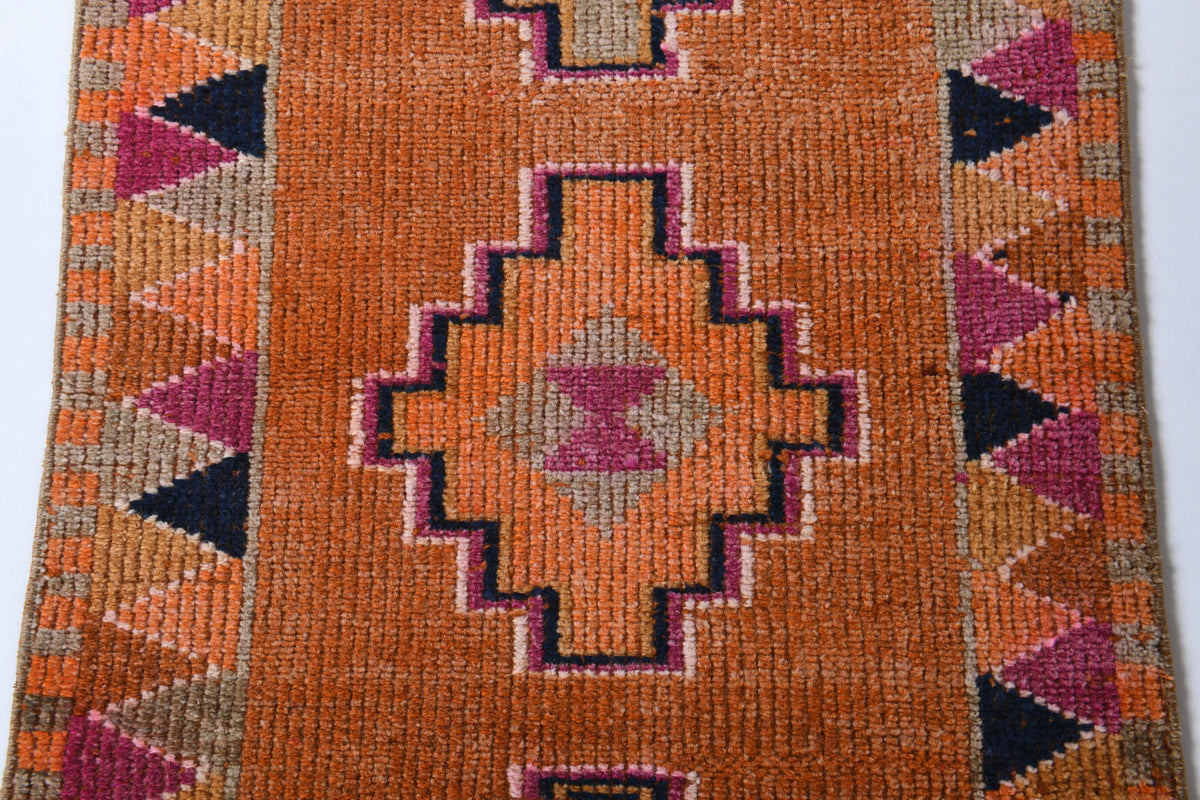 83x357 cm vintage Anatolian runner rug – Pericansu, low pile, wool