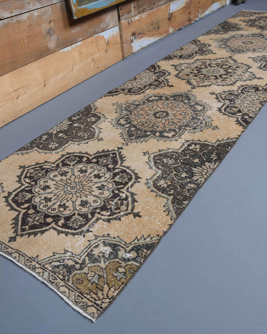 Oushak Vintage Runner Rug