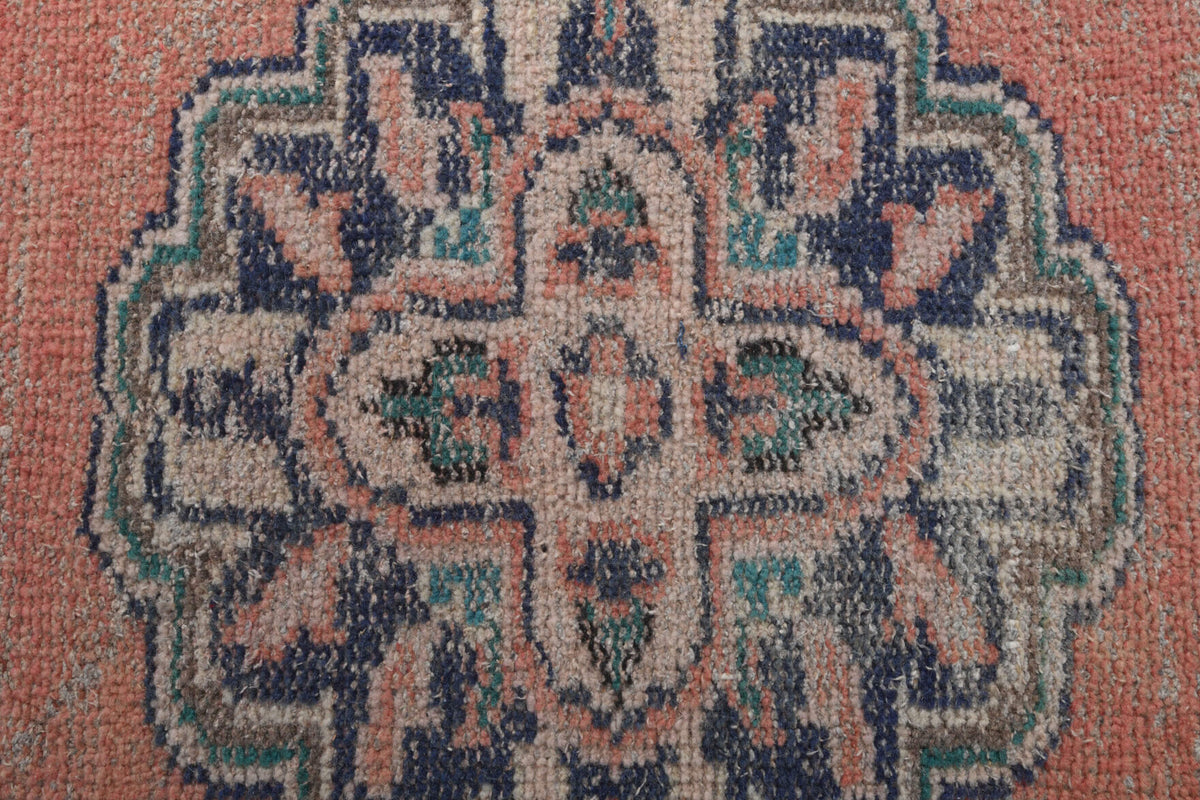 Authentic Anatolian vintage runner rug (1970s) with tribal design – one-of-a-kind at Fame Rugs