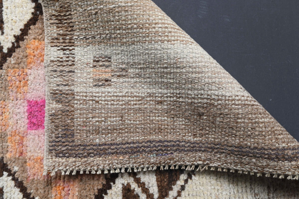 Turkish Oushak Vintage Runner Rug