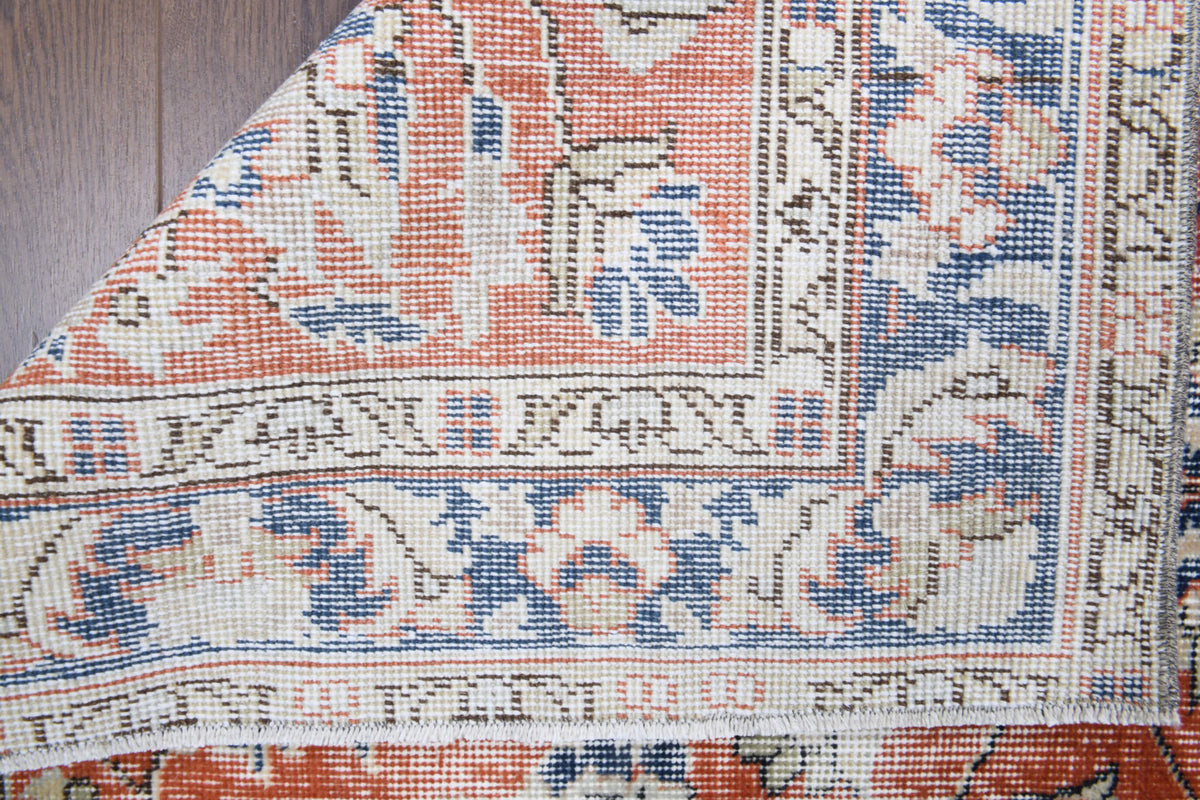 Authentic Anatolian distressed vintage area rug (1970s) with oriental design – one-of-a-kind at Fame Rugs