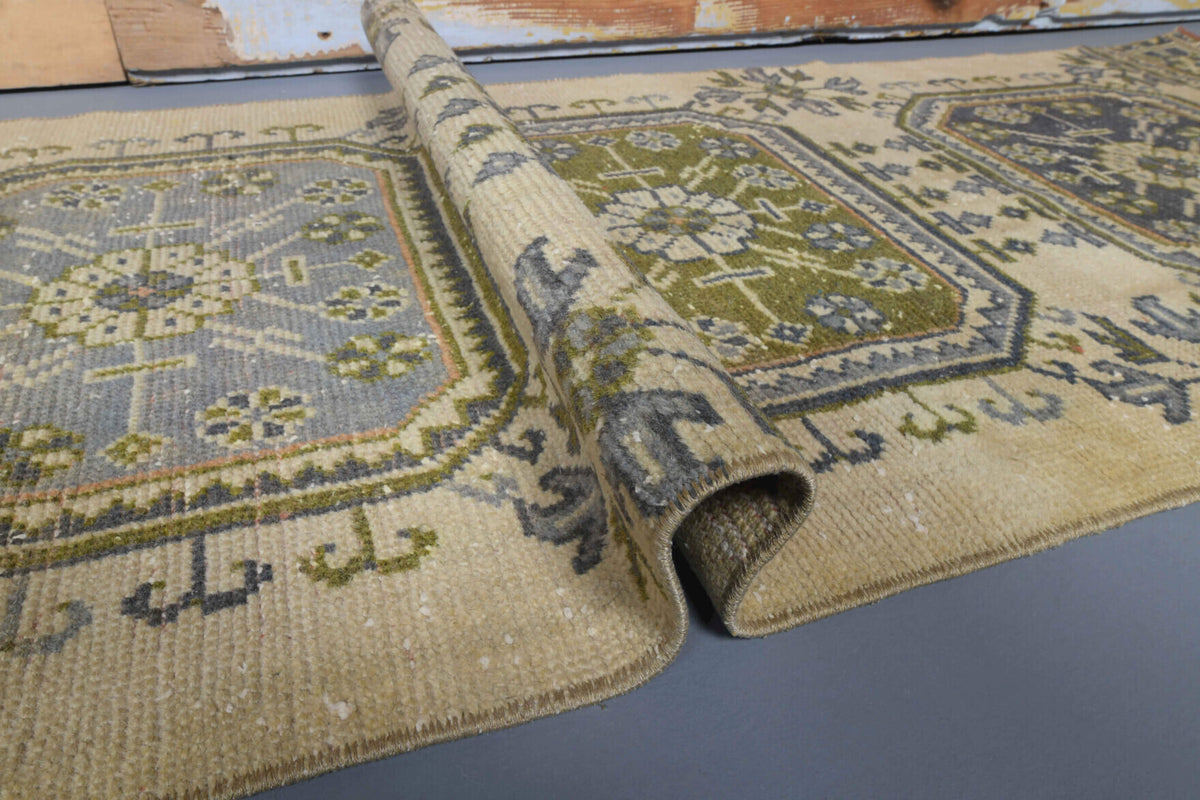 Vintage Oushak Runner Rug - 29077