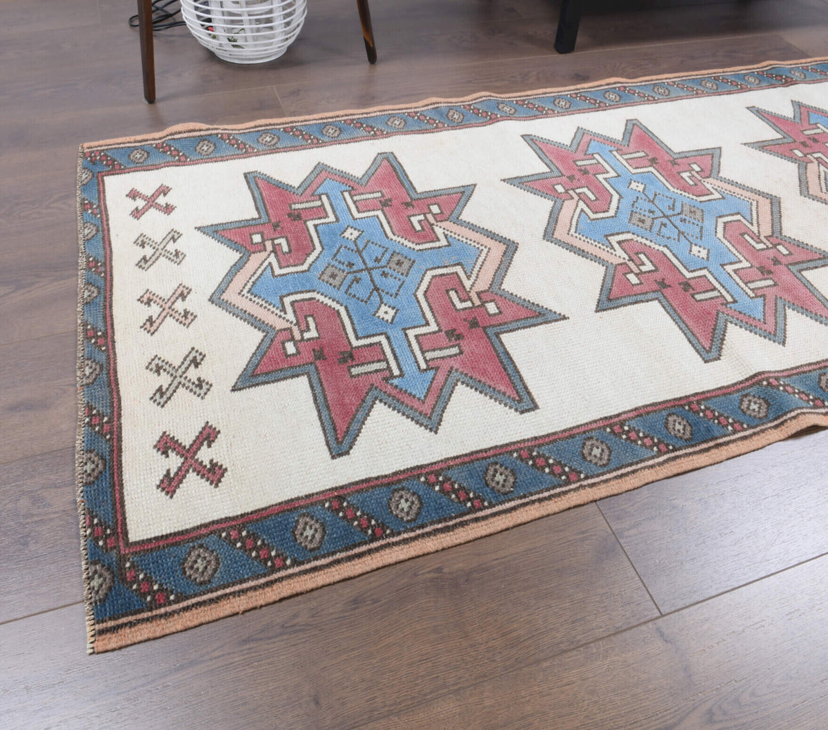 One-of-a-kind 1970s Anatolian vintage runner rug in wool, 2'11" x 9'