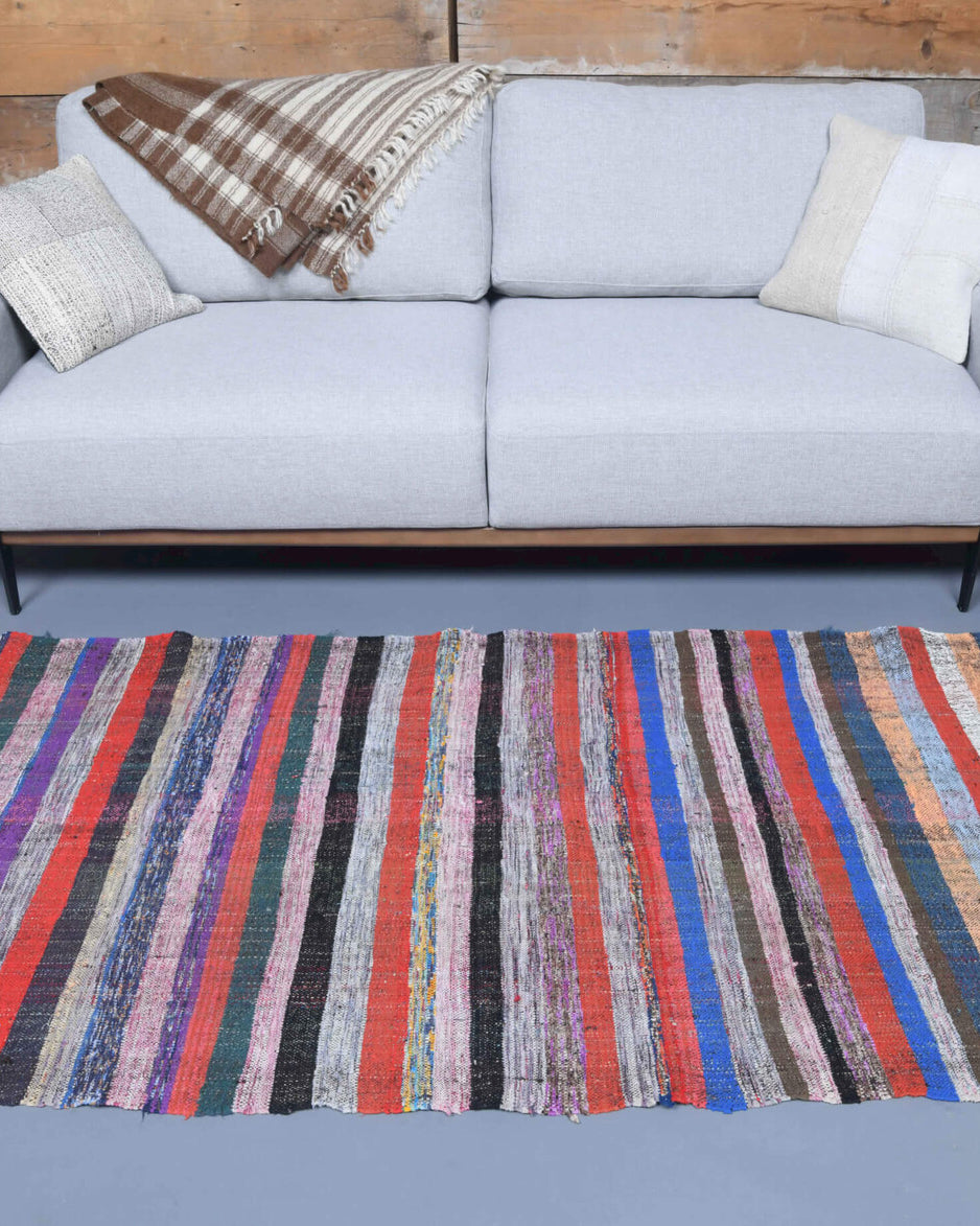 One-of-a-kind 1960s Anatolian vintage kilim runner rug in wool, 3'3" x 11'