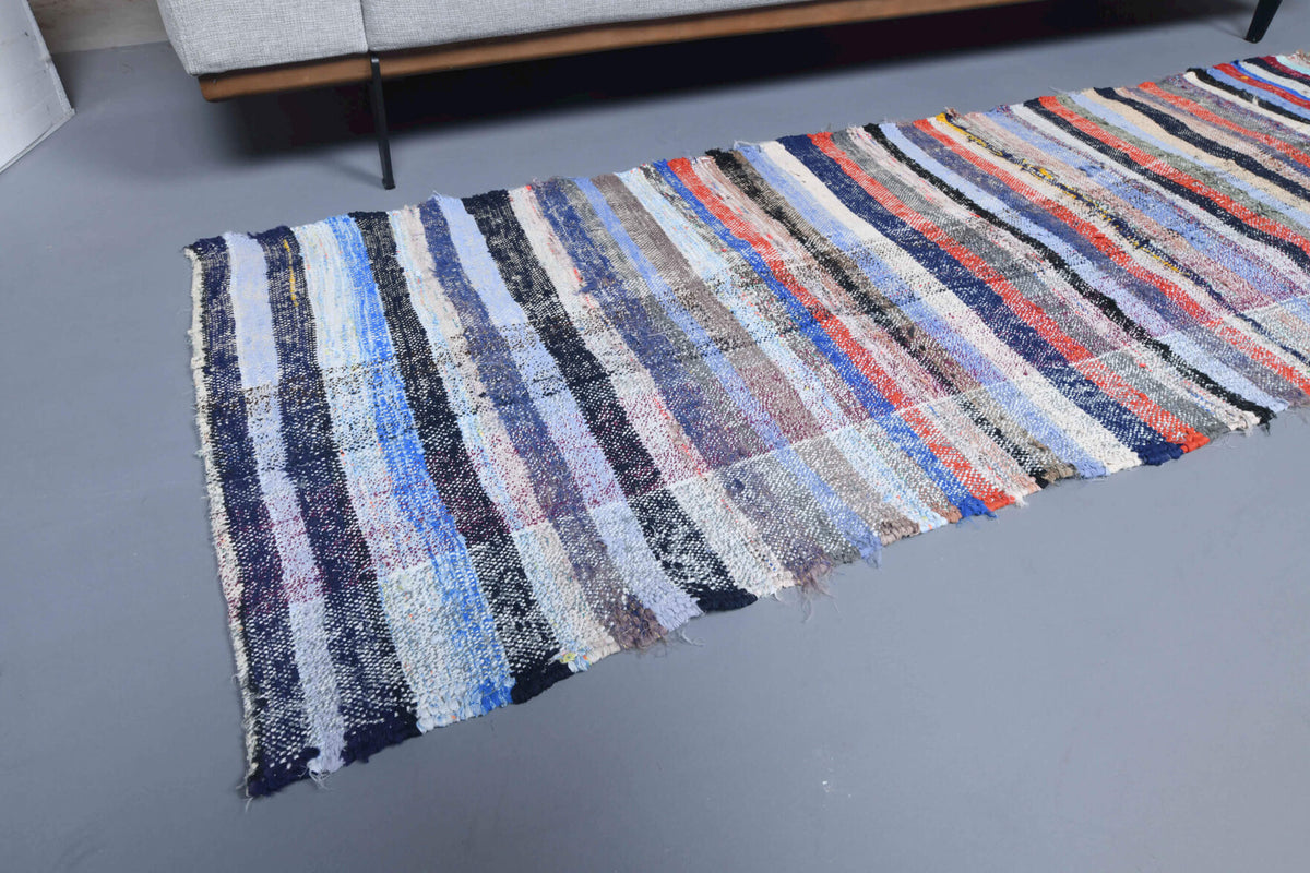 Striped Flatweave Vintage Runner Rug