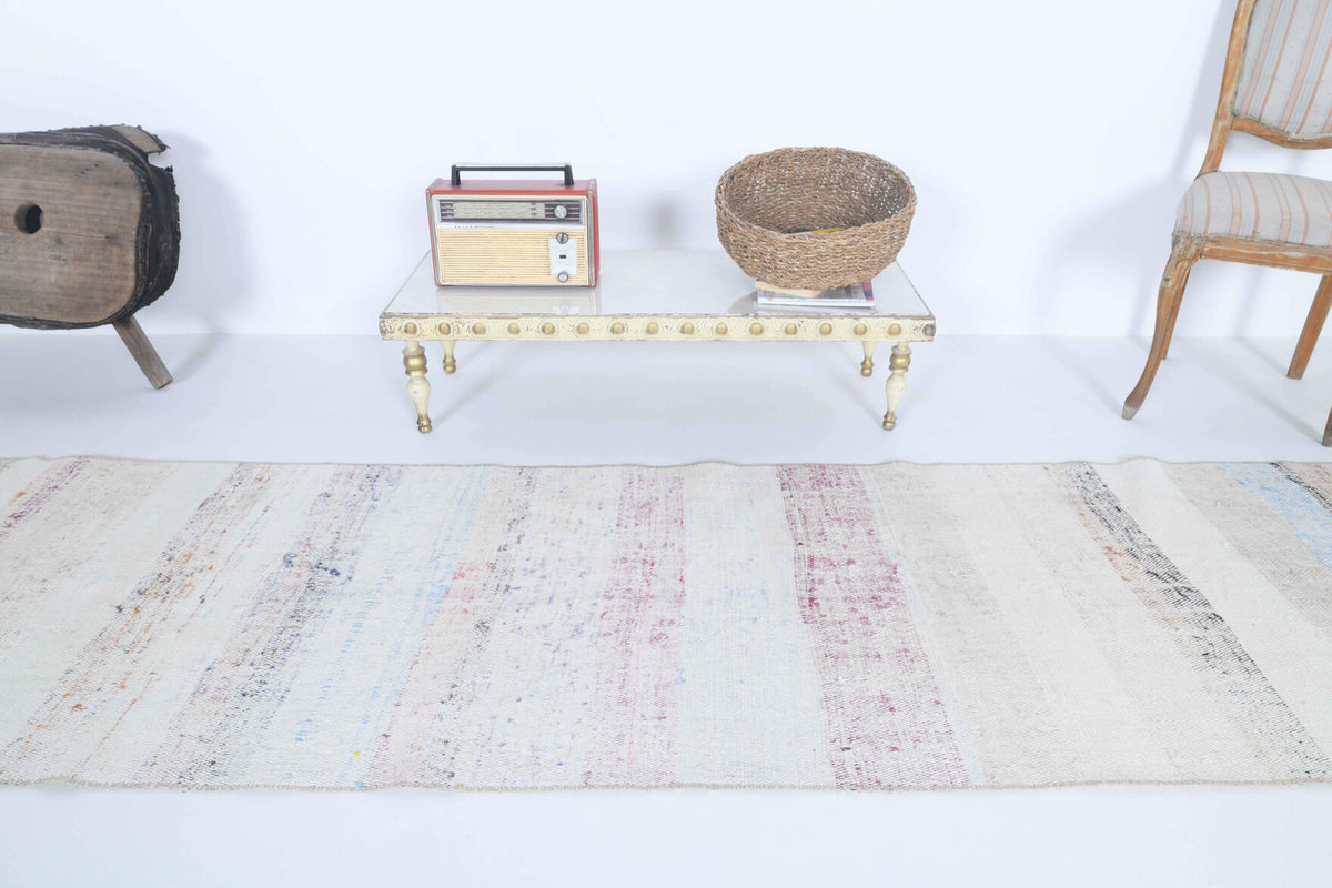 Flatweave Turkish Vintage Runner Rug