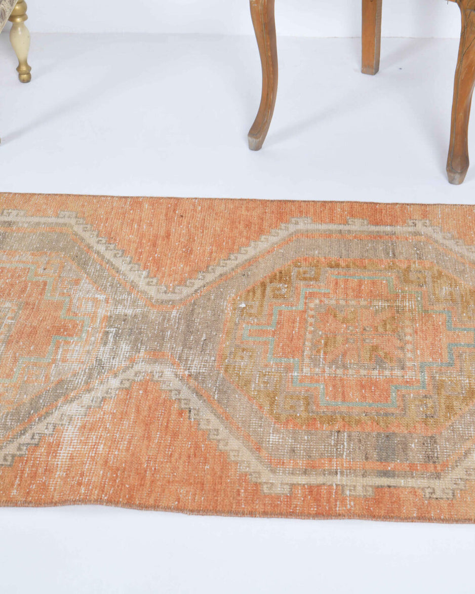 One-of-a-kind 1970s Anatolian vintage runner rug in wool, 2'7" x 9'9"