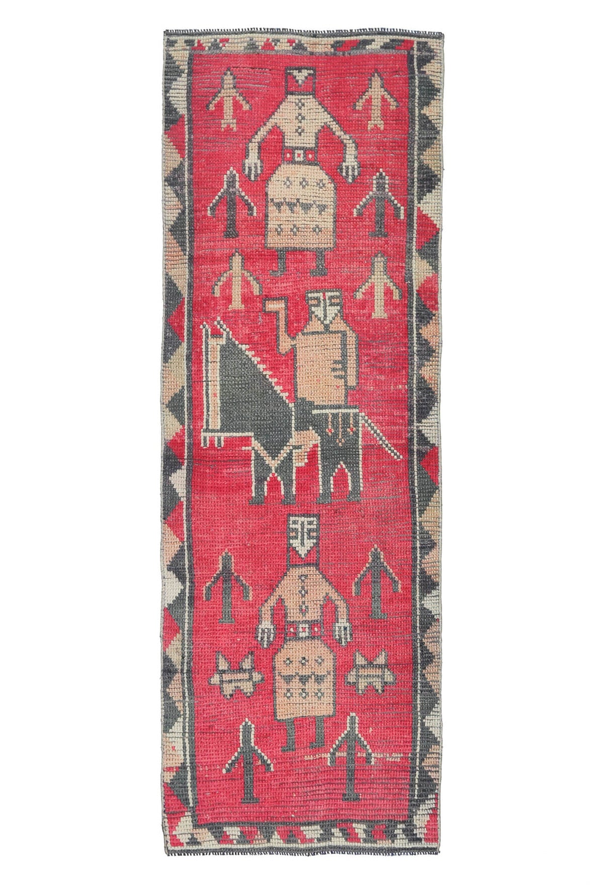 Custom Paintings - Vintage Anatolian Runner Rug