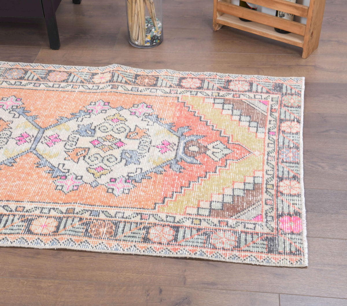 Hallway Vintage Anatolian Runner Rug