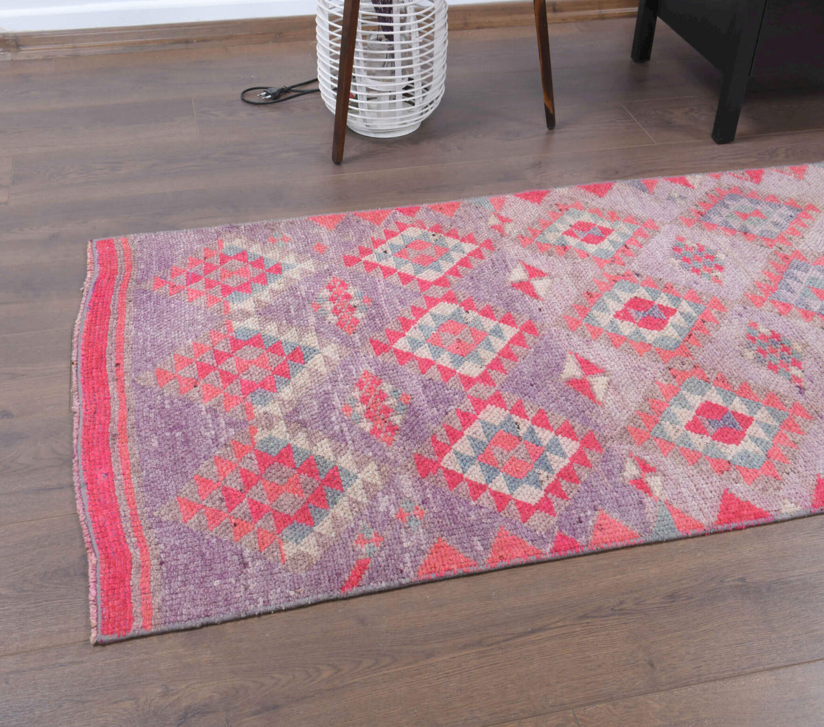 Hand-Knotted Vintage Anatolian Runner Rug
